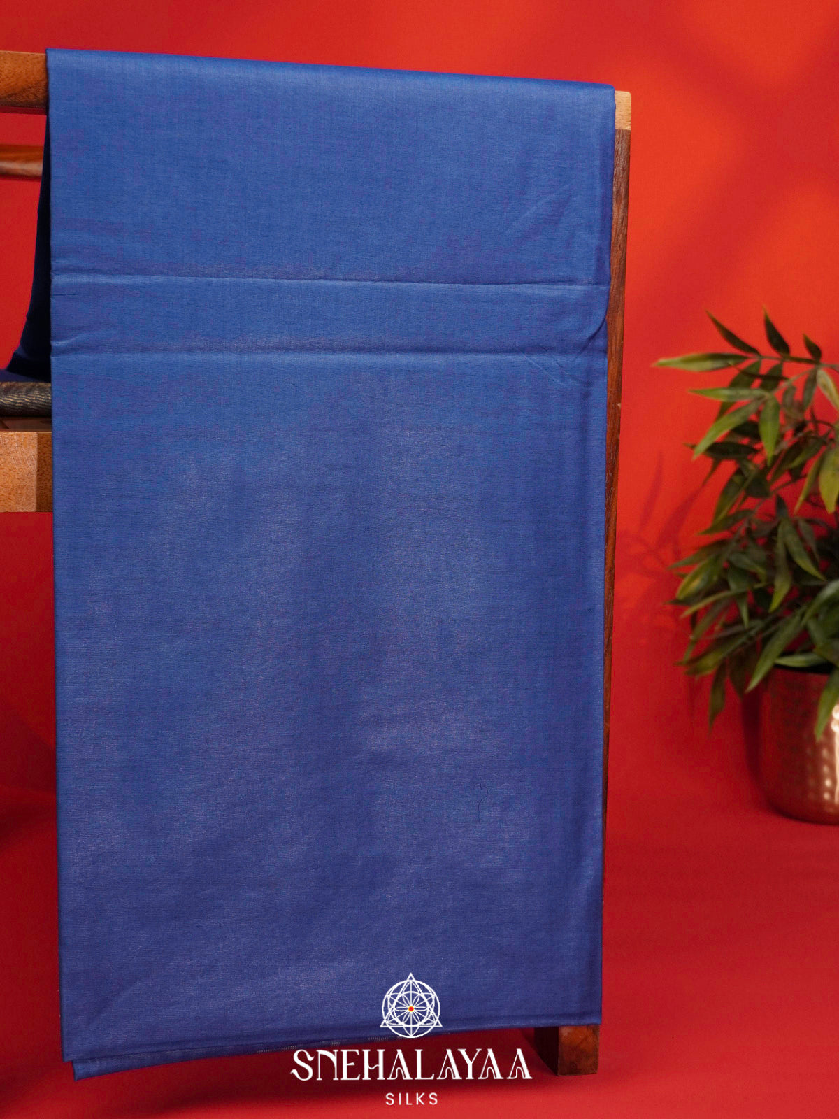 Blue Bamboo Silk Saree