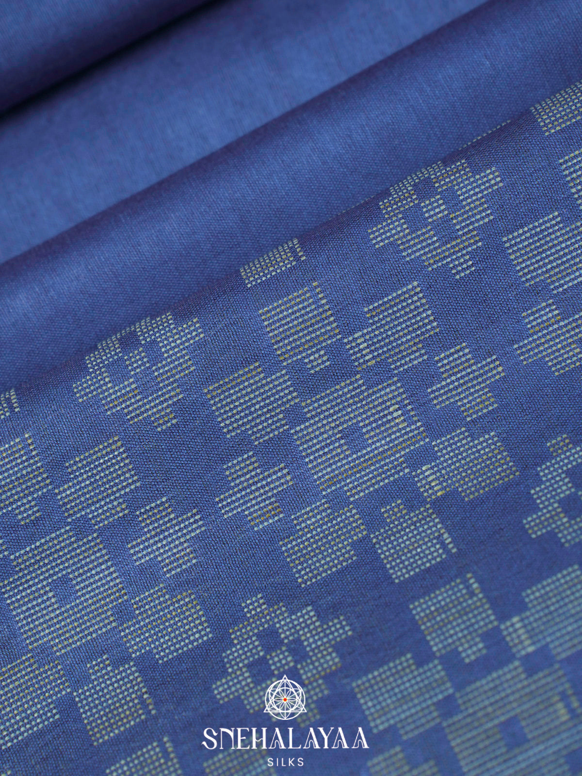 Blue Bamboo Silk Saree