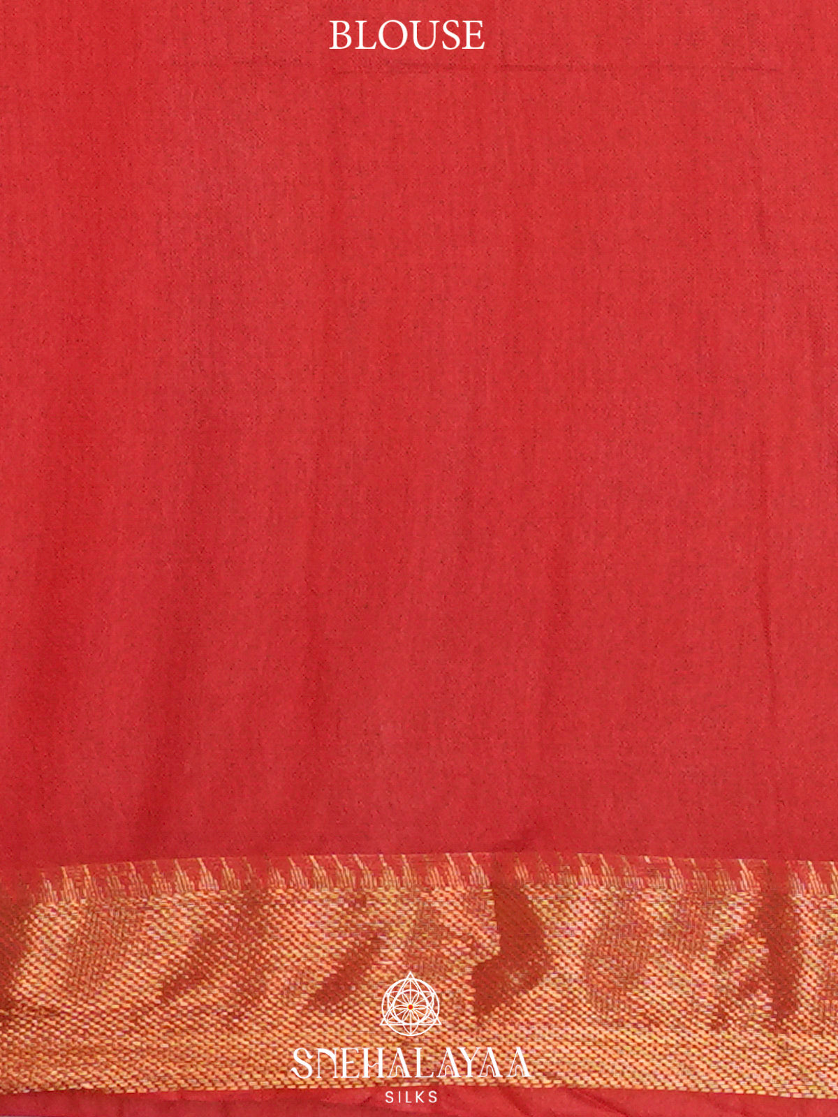 Tomato Red Bamboo Silk Saree