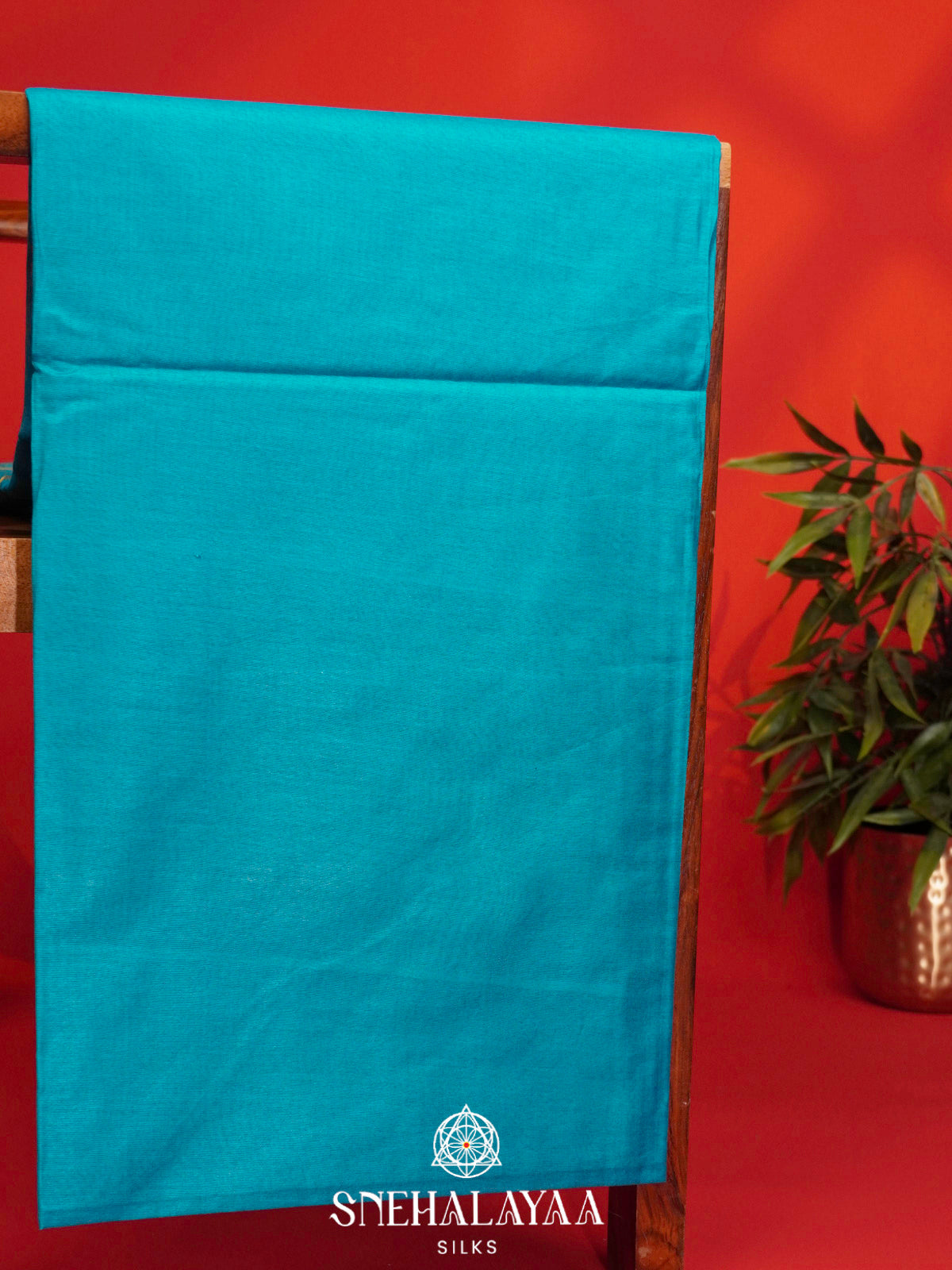 Blue Bamboo Silk Saree