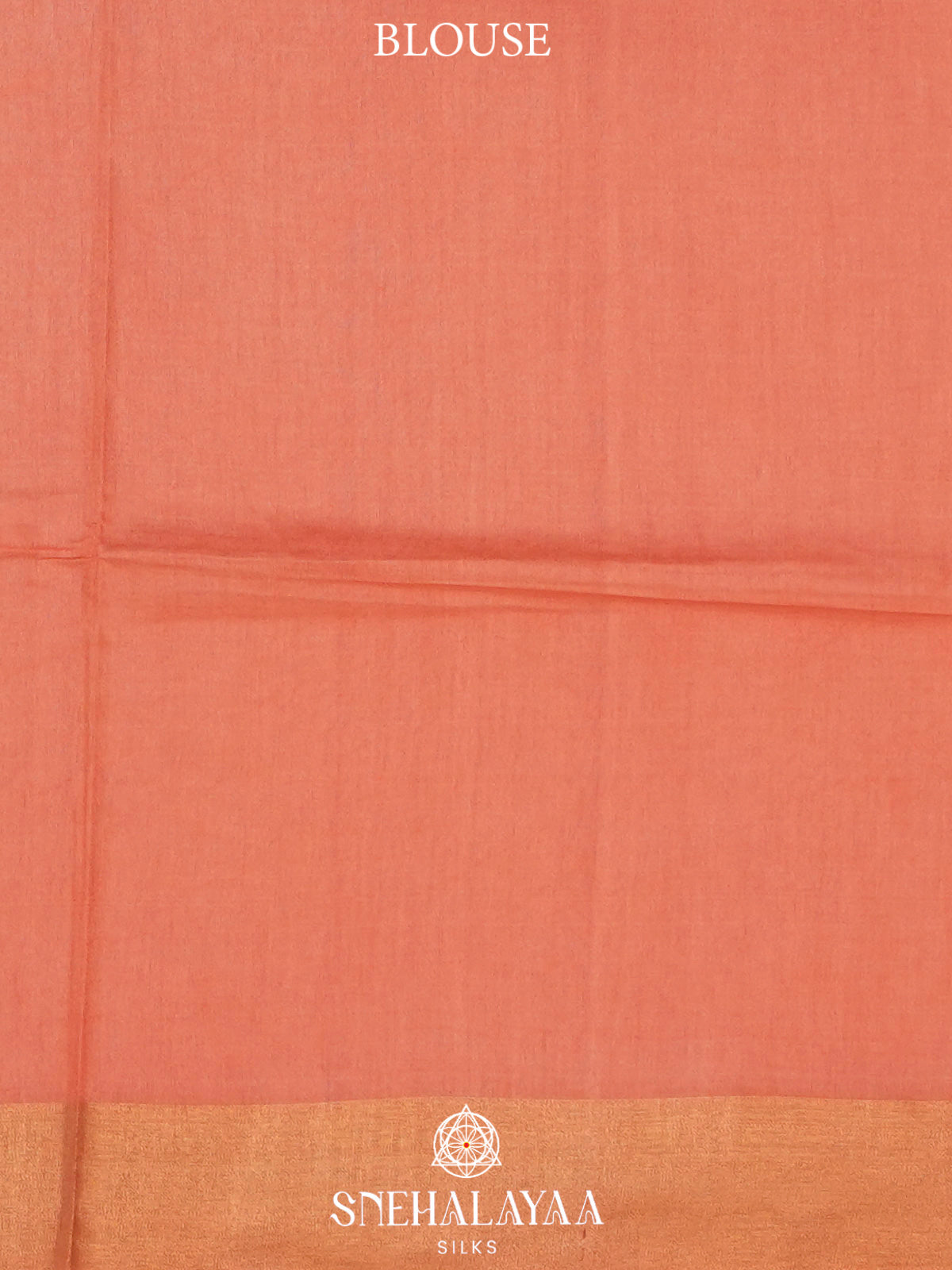 Peach Bamboo Silk Saree