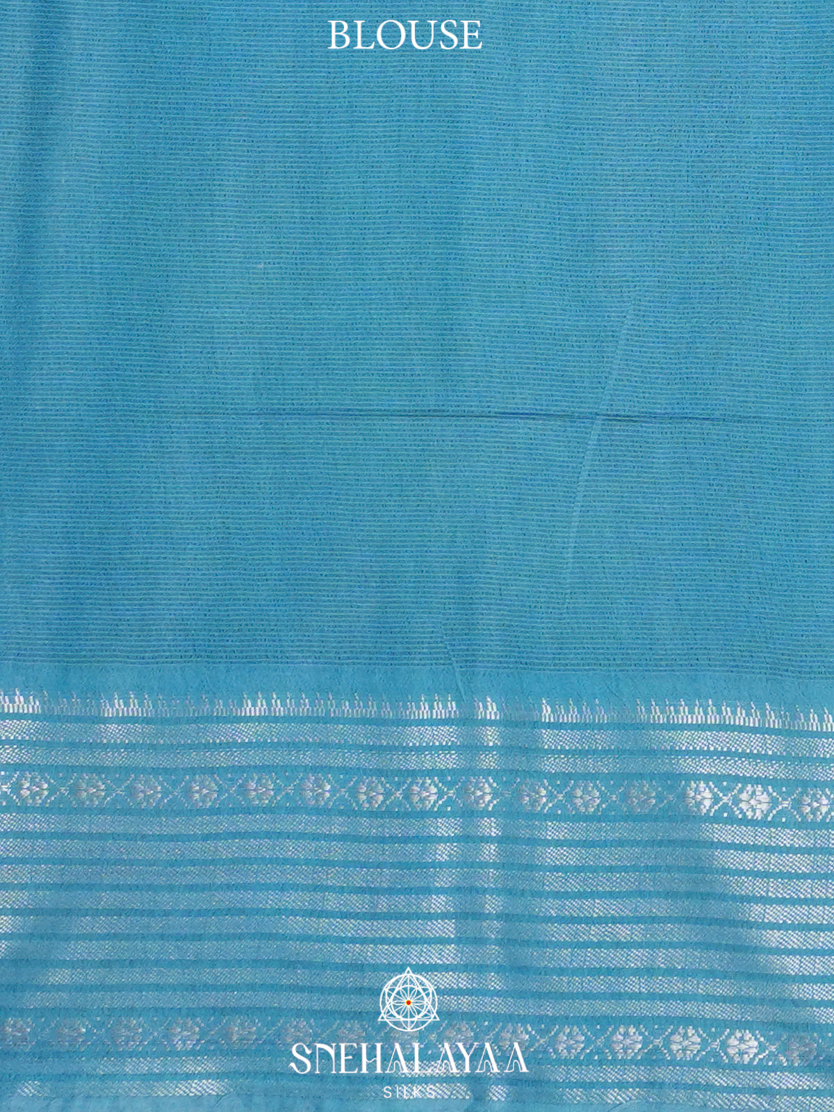 Blue Bamboo Silk Saree