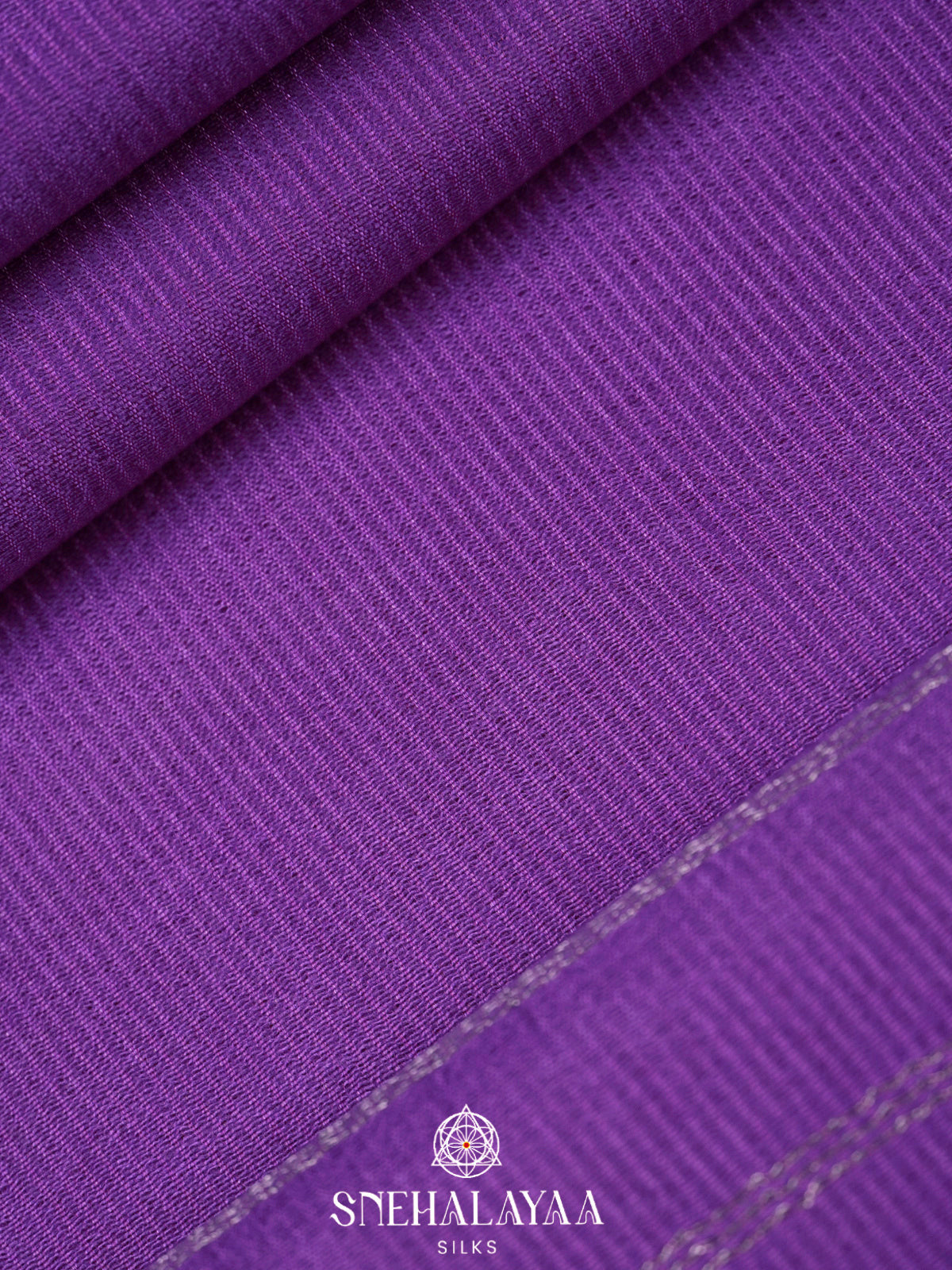 Violet Bamboo Silk Saree