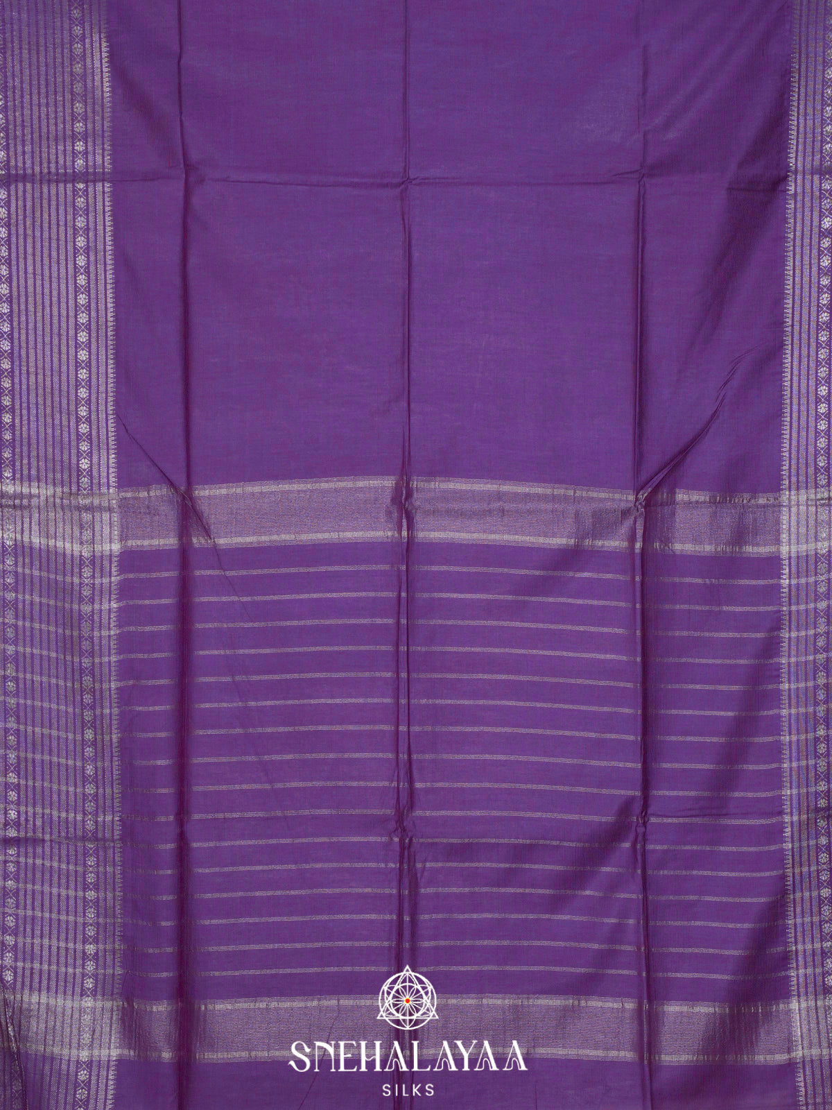 Violet Bamboo Silk Saree