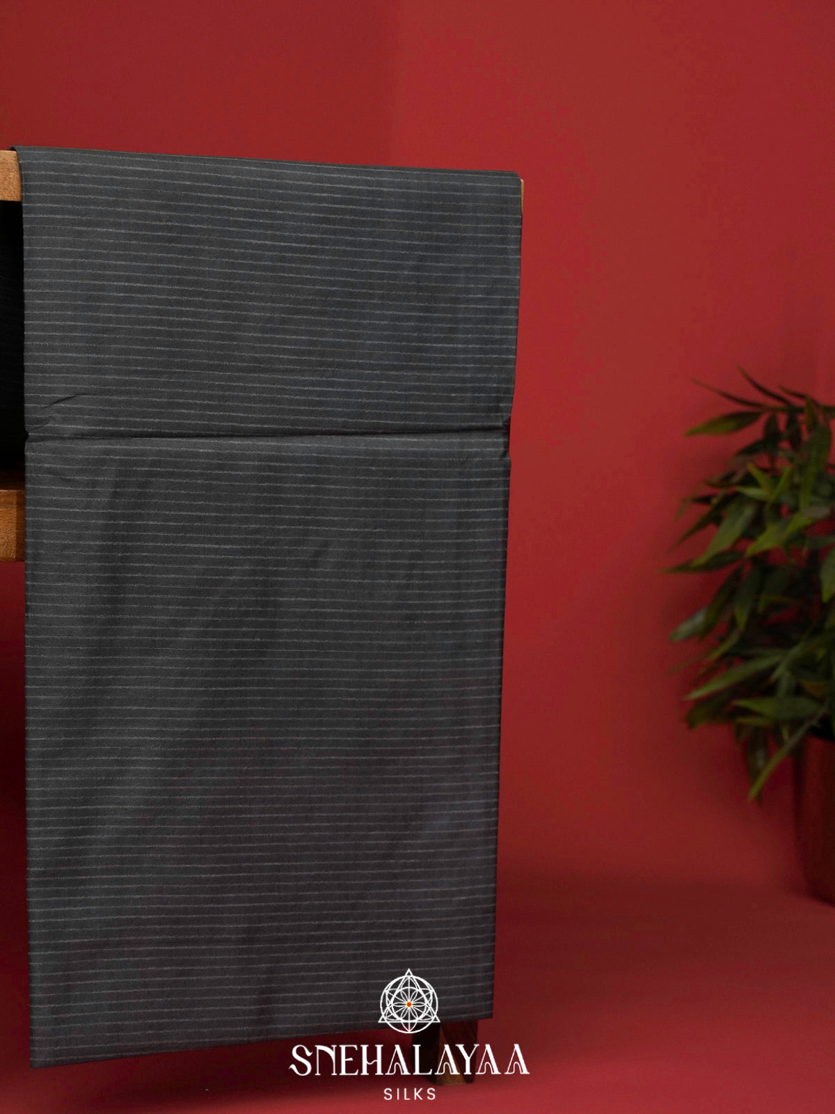 Black Bamboo Silk Saree