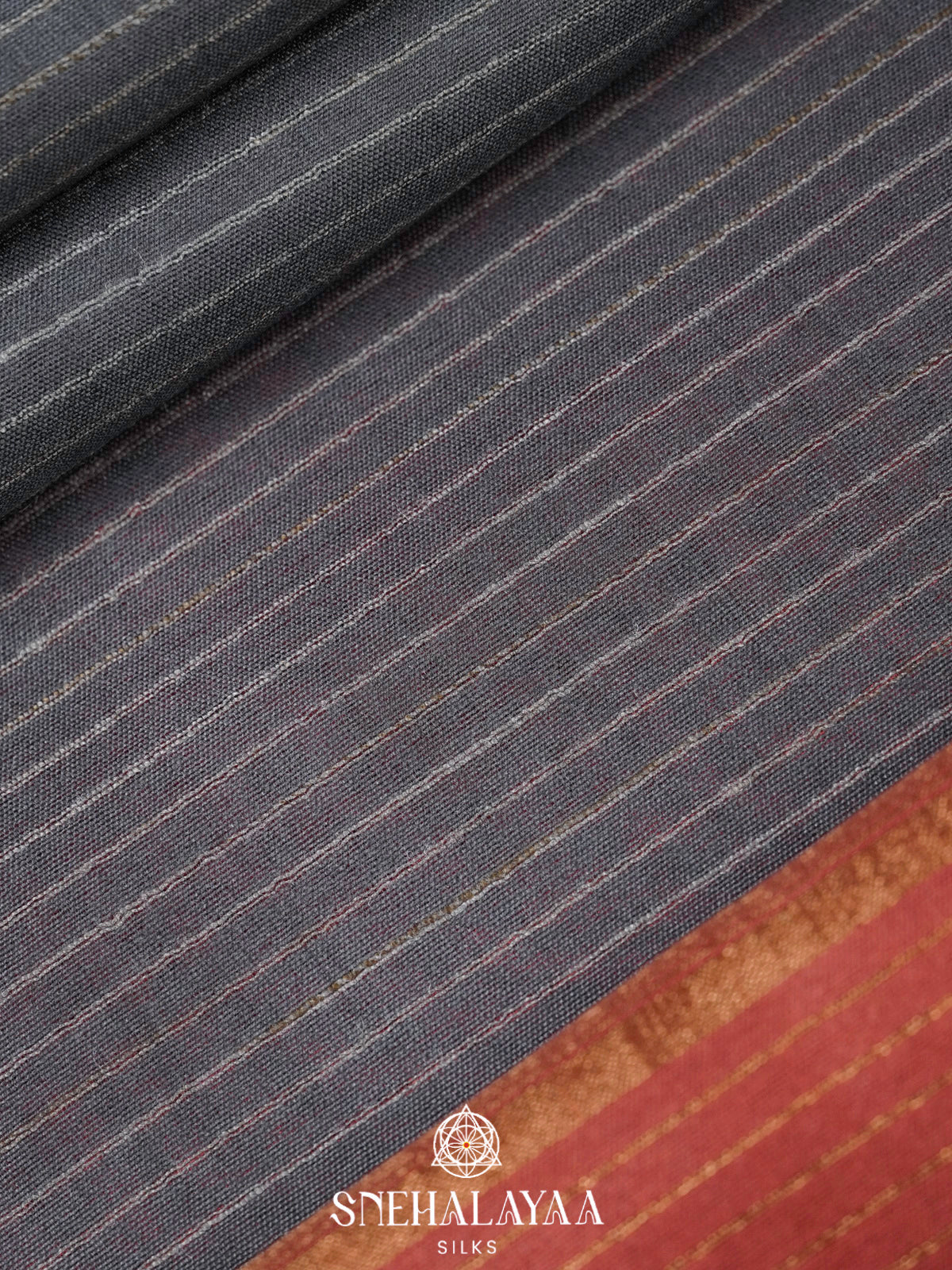 Black Bamboo Silk Saree