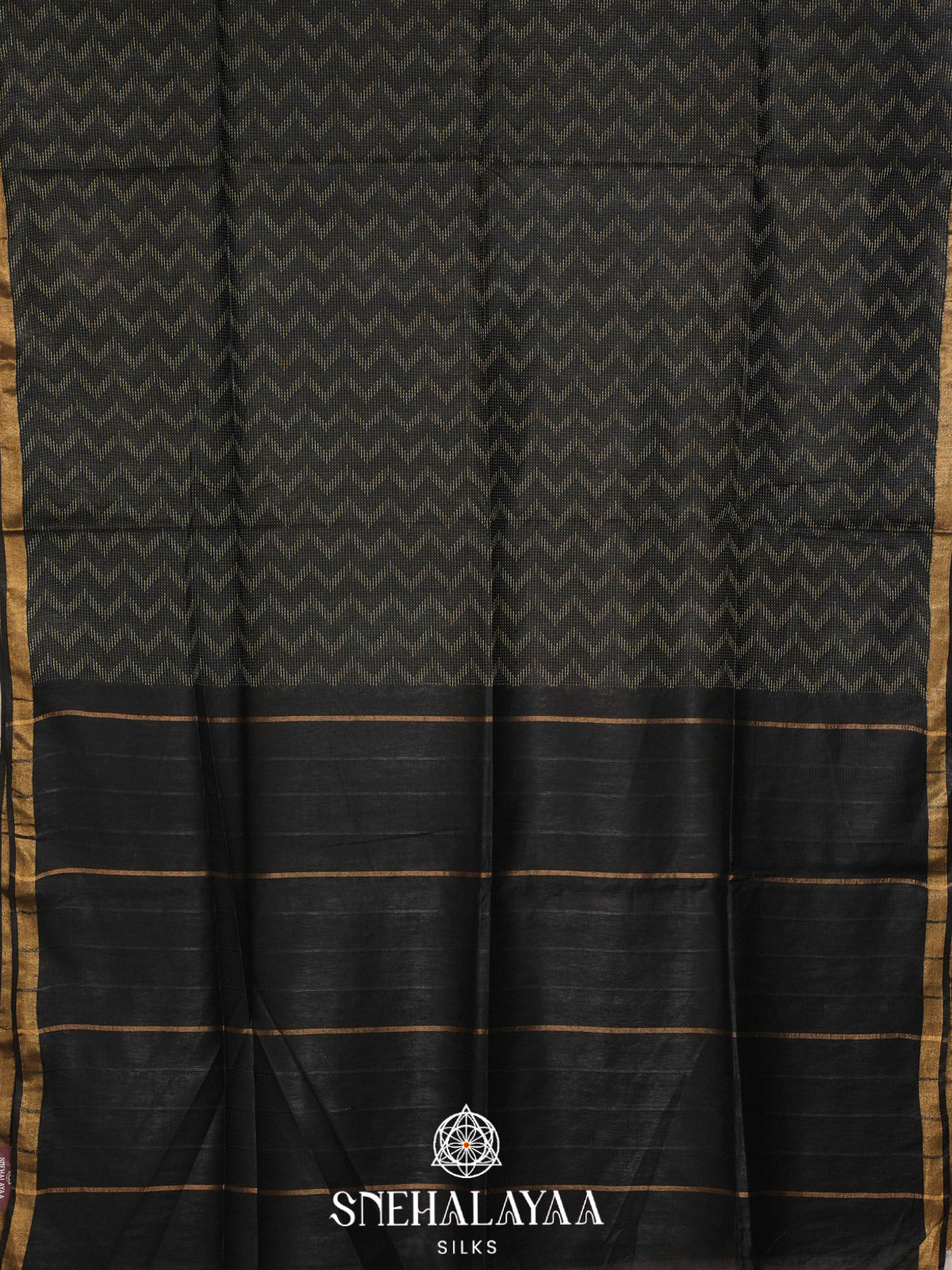 Black Bamboo Silk Saree