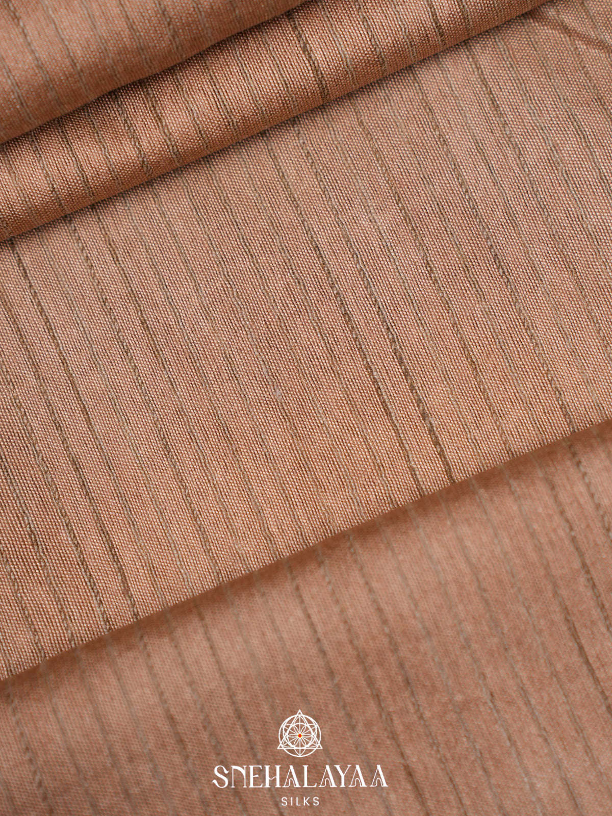 Beige Bamboo Silk Saree