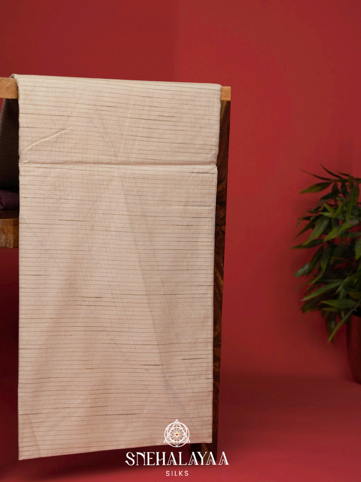 Ivory Bamboo Silk Saree