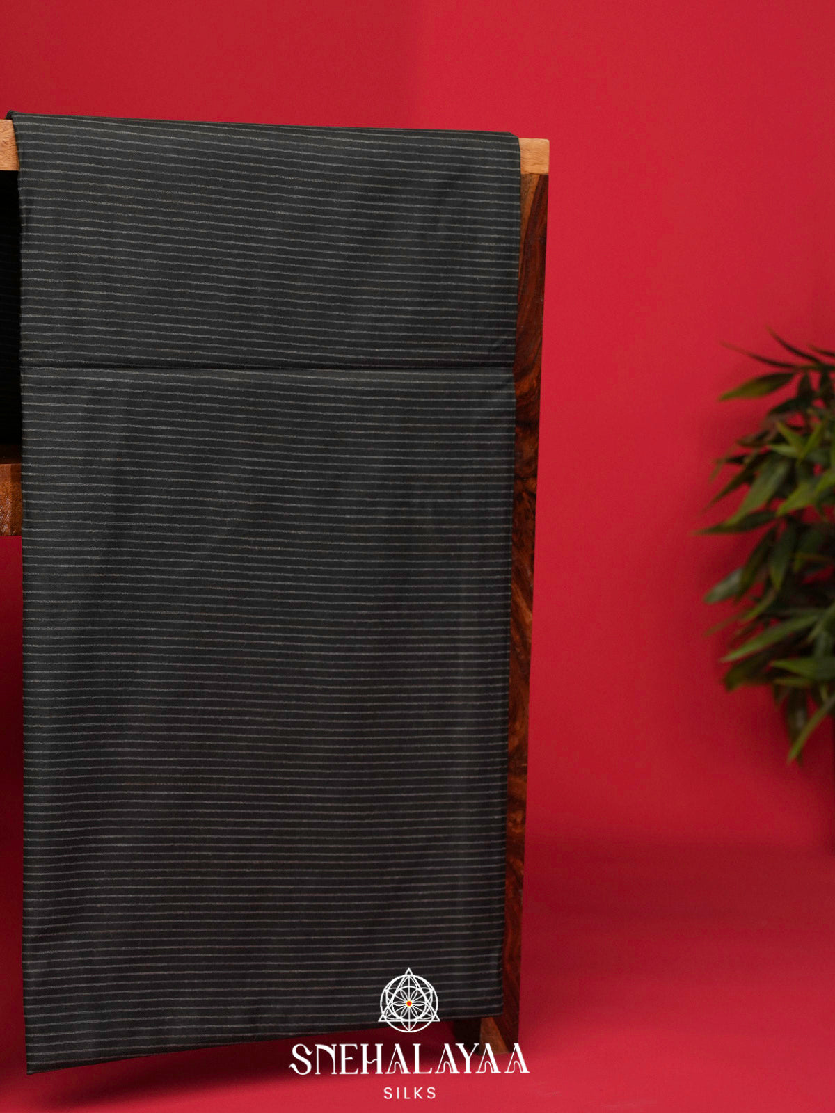 Black Bamboo Silk Saree