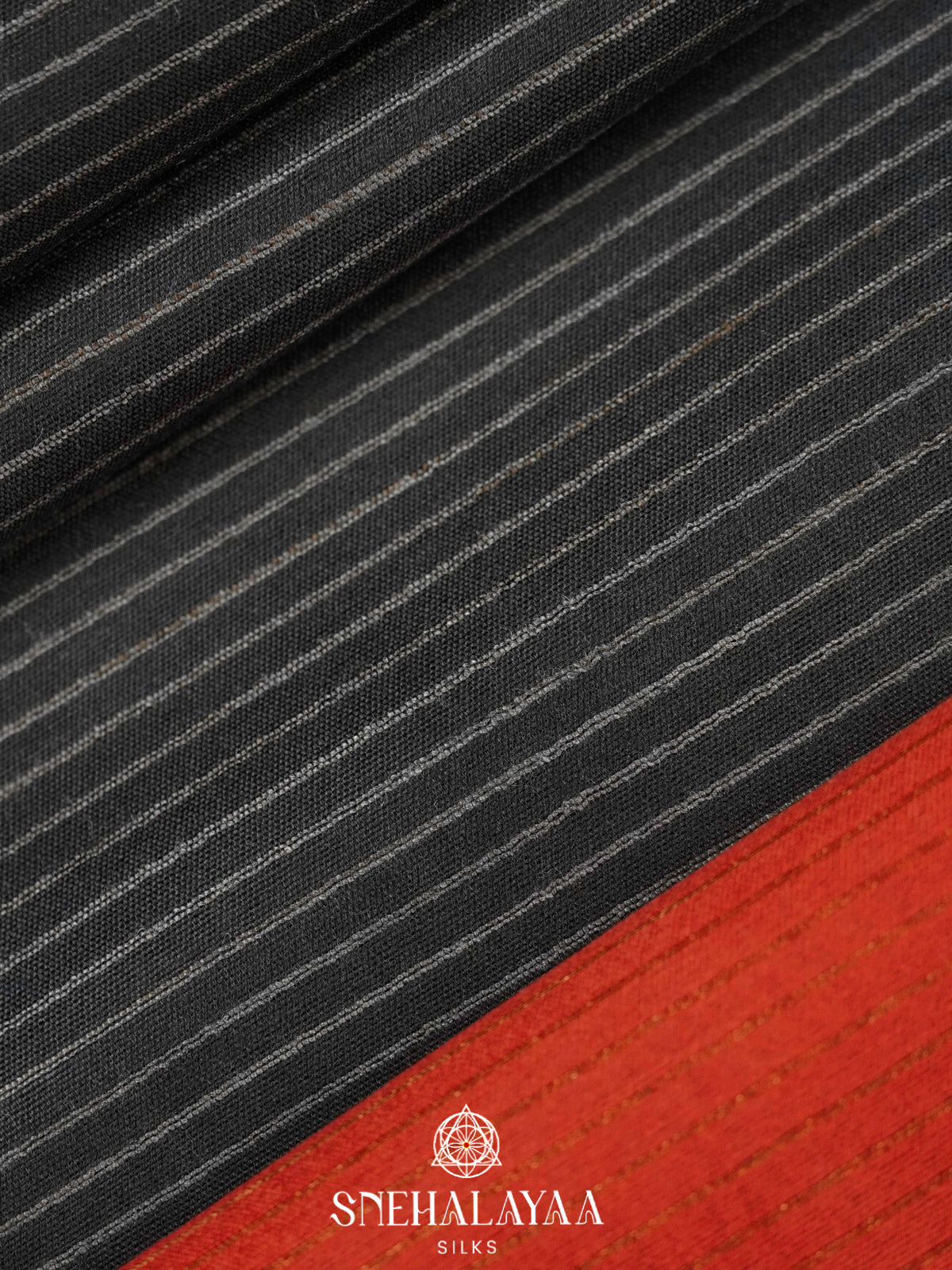 Black Bamboo Silk Saree