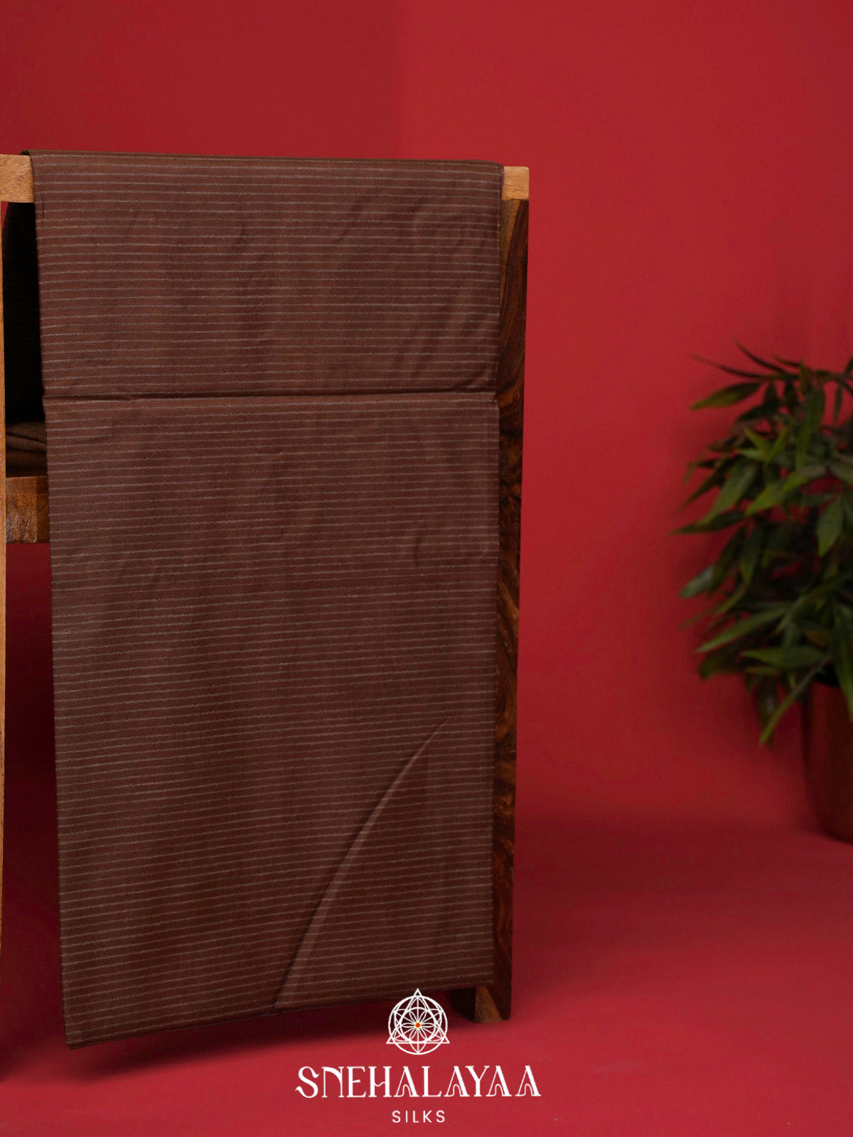 Brown Bamboo Silk Saree