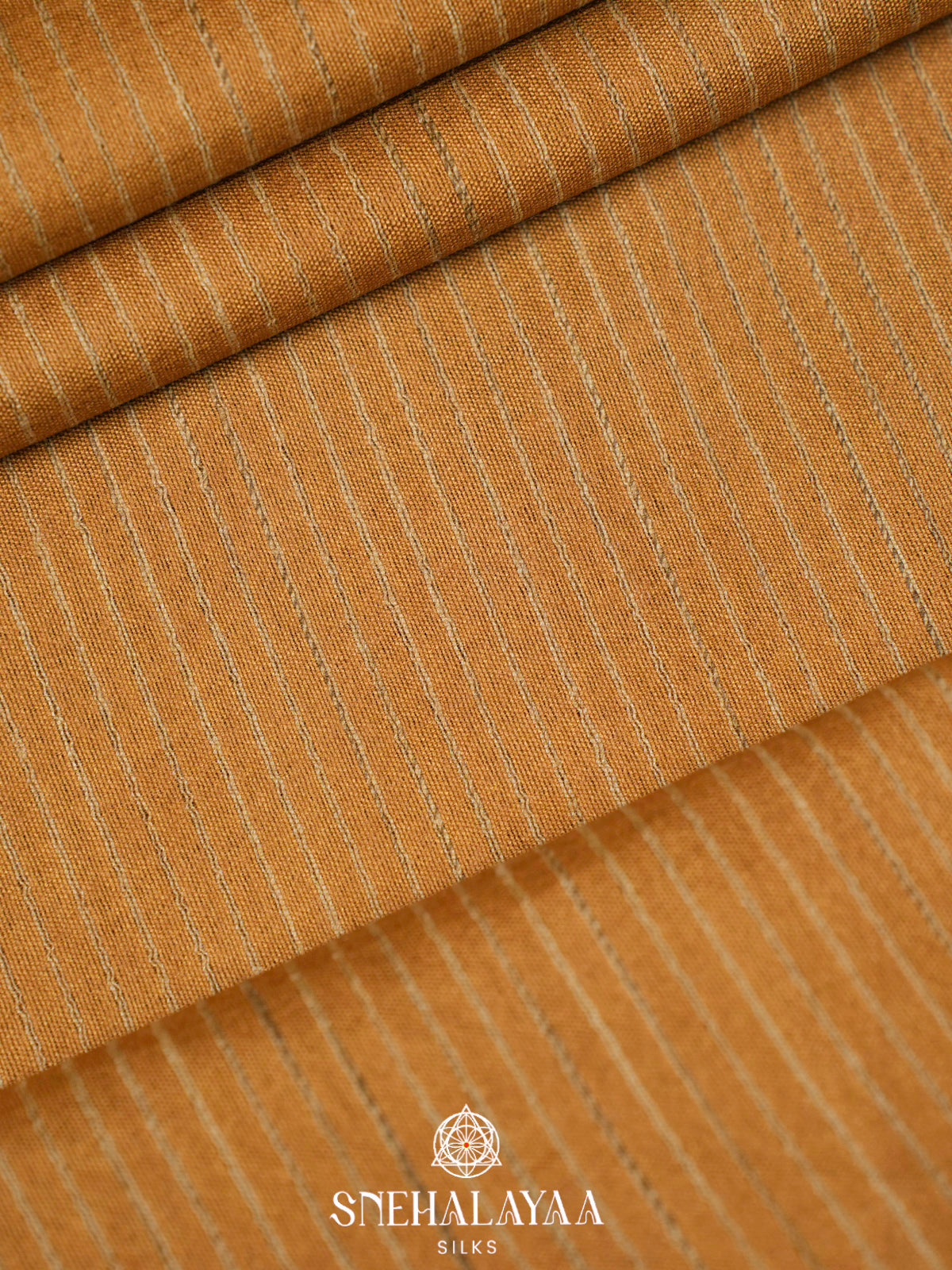 Mustard Gold Bamboo Silk Saree