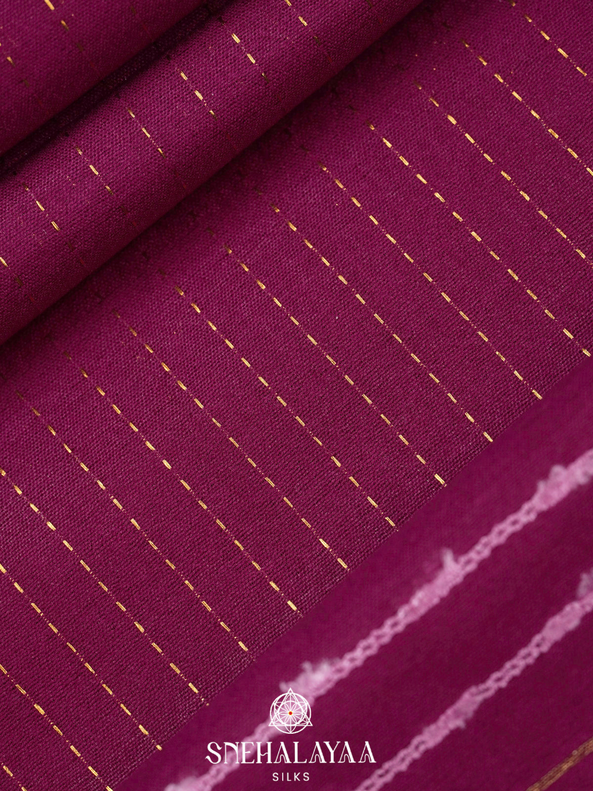 Magenta Bamboo Silk Saree