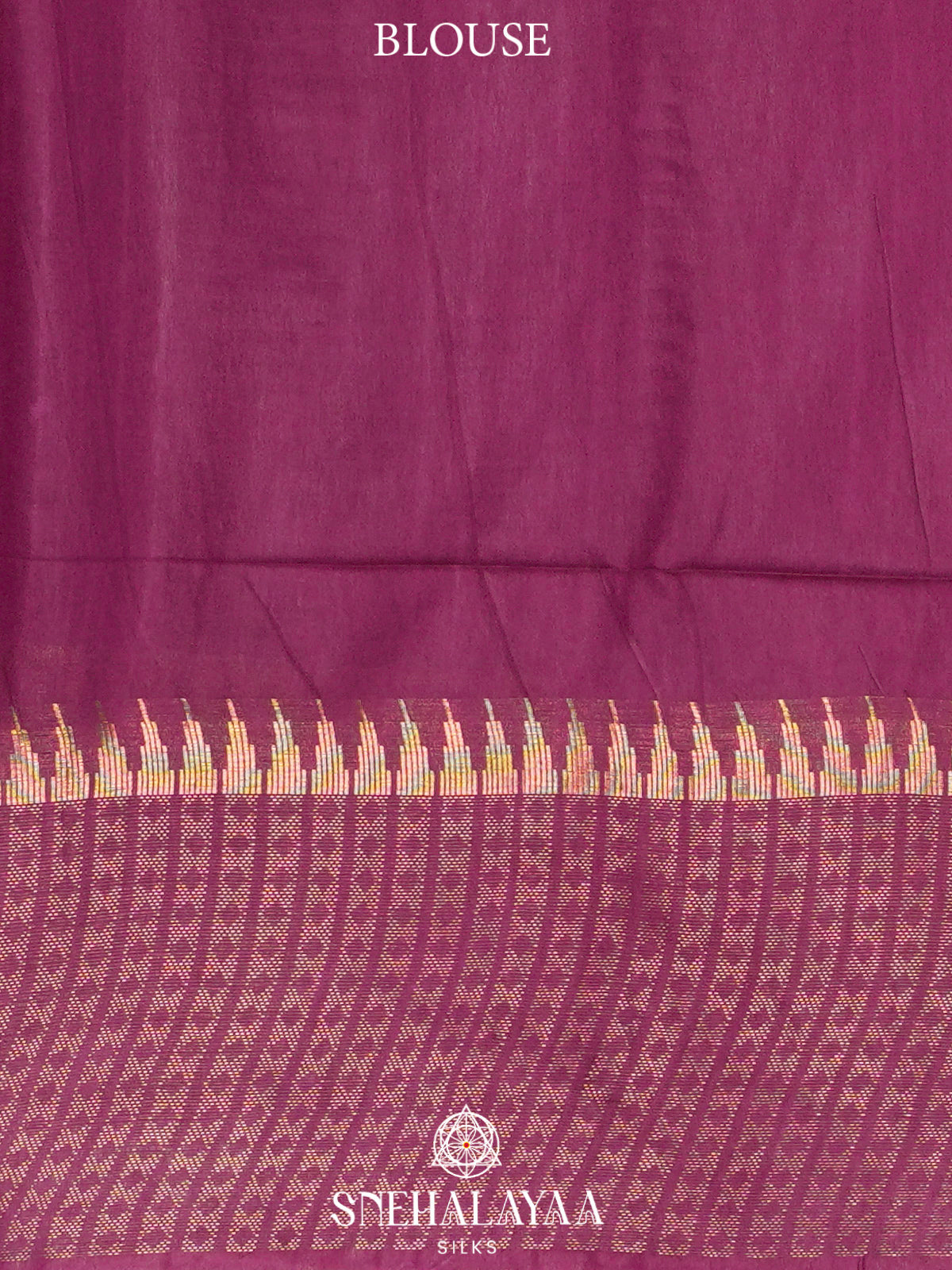 Magenta Bamboo Silk Saree