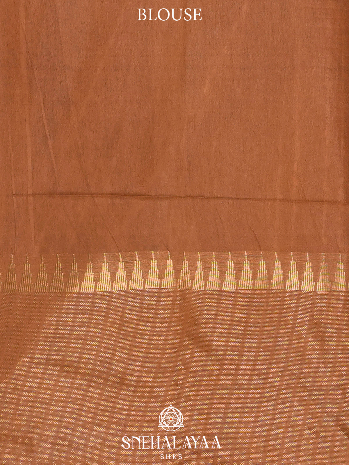 Copper Brown Bamboo Silk Saree