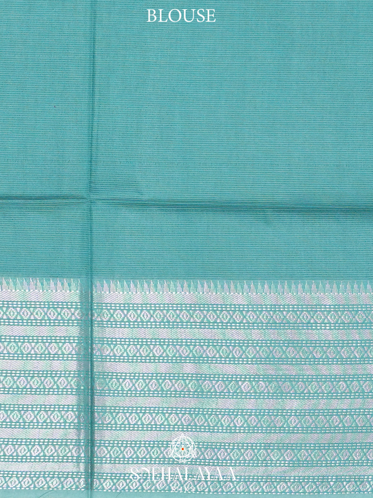 Aqua Blue Bamboo Silk Saree
