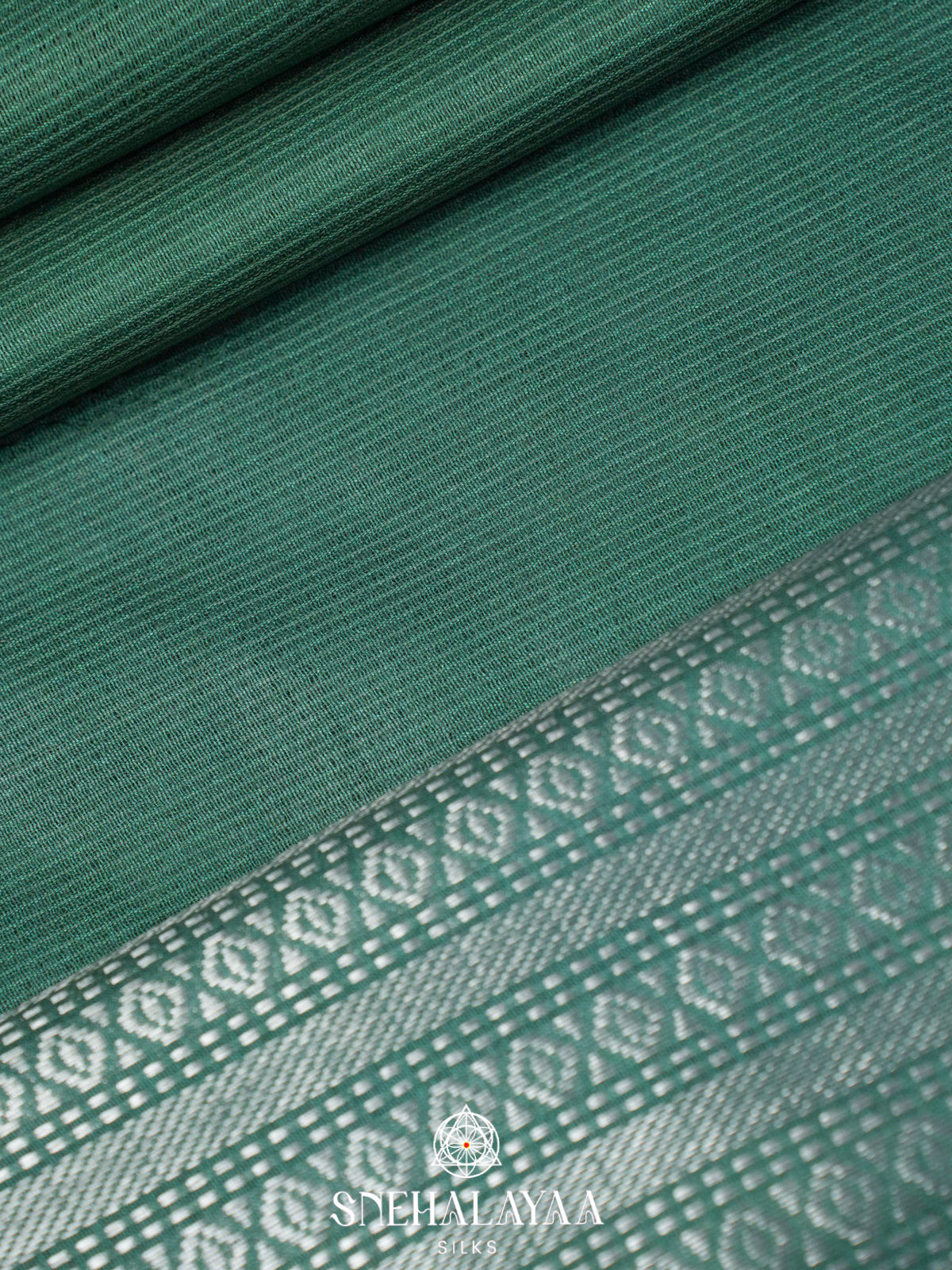 Green Bamboo Silk Saree