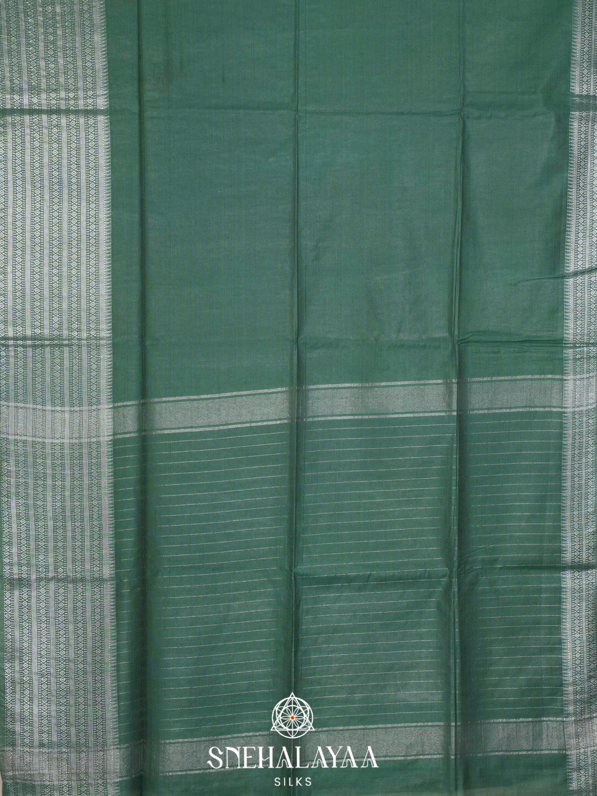 Green Bamboo Silk Saree