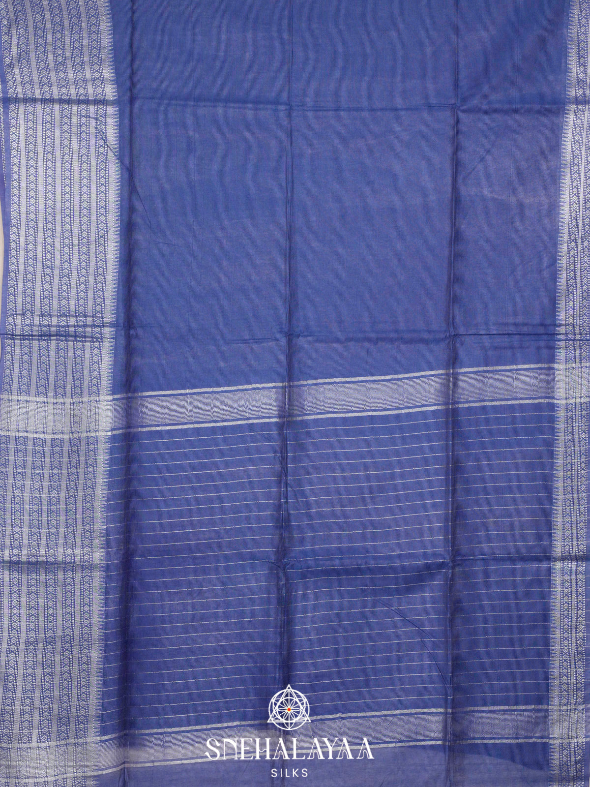 Blue Bamboo Silk Saree