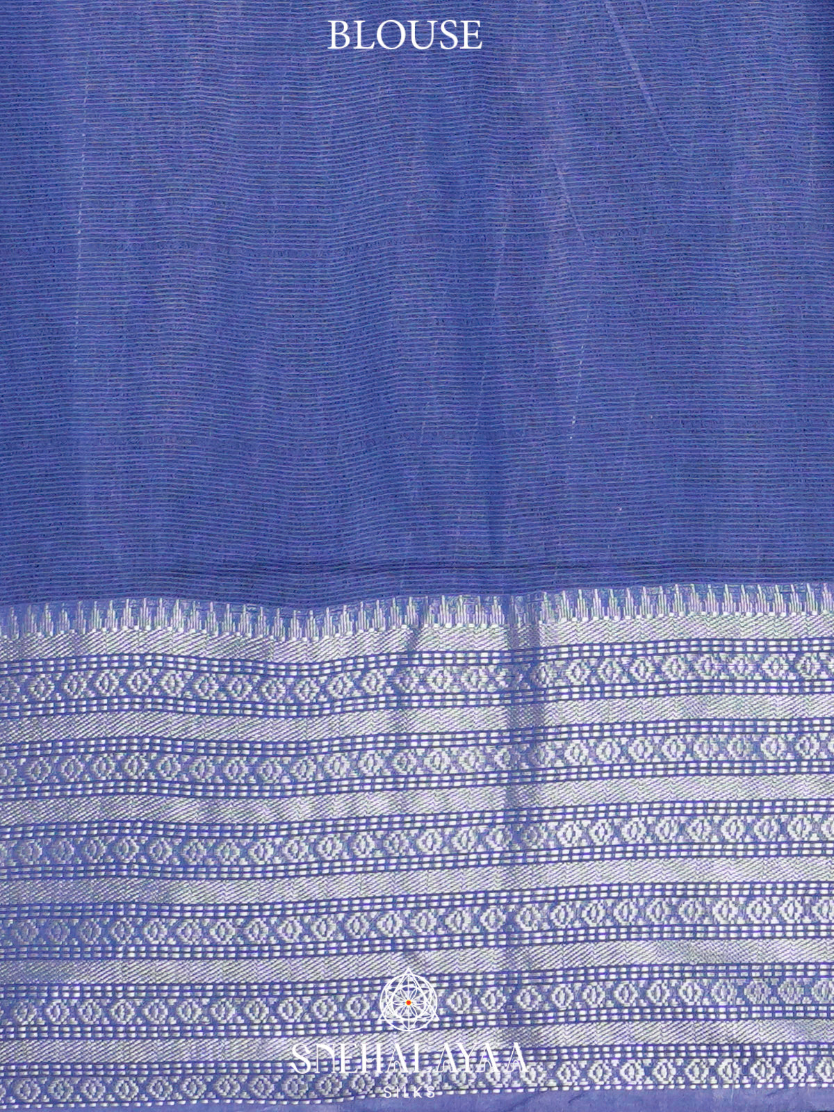Blue Bamboo Silk Saree