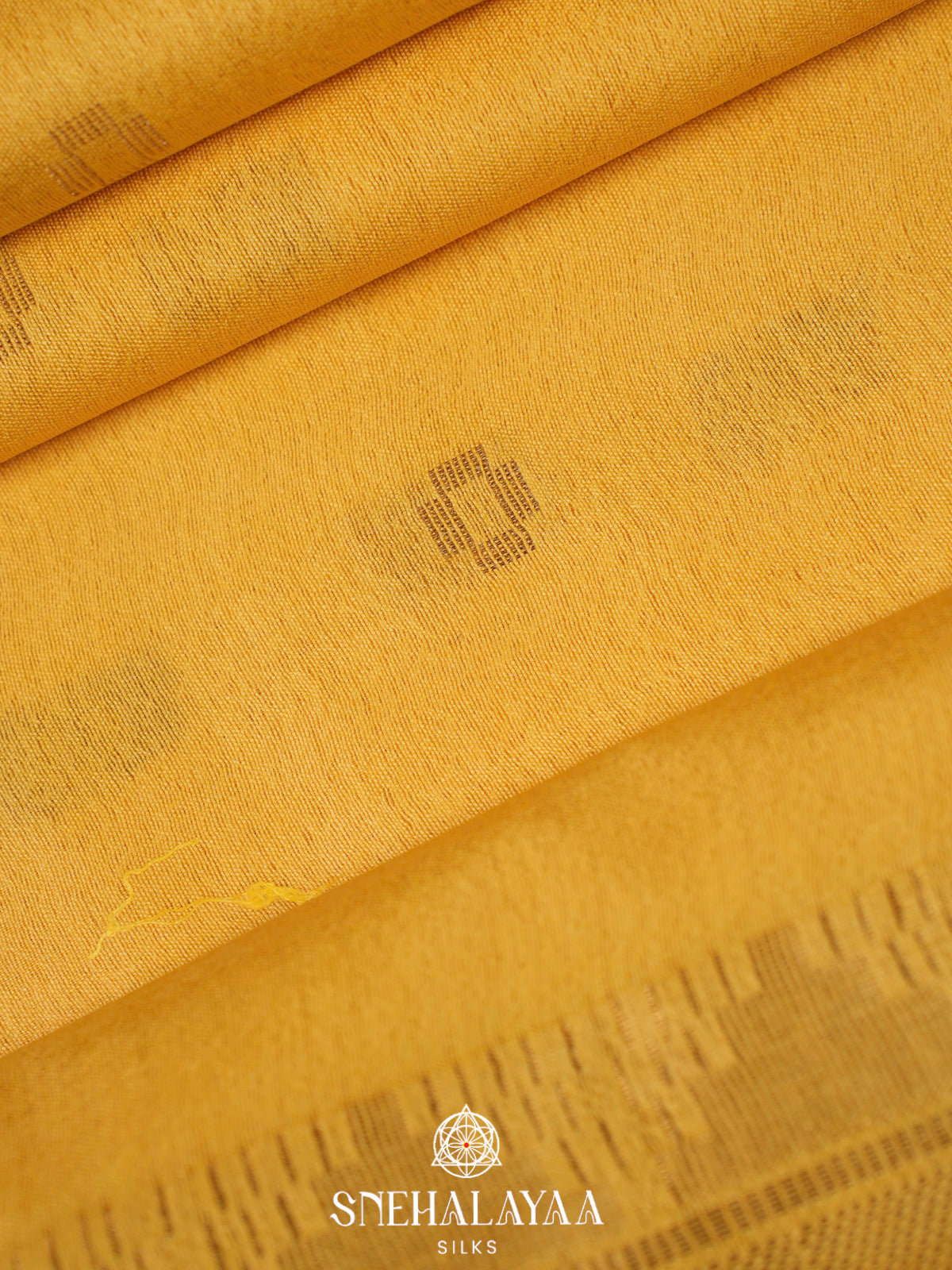 Yellow Bamboo Silk Saree
