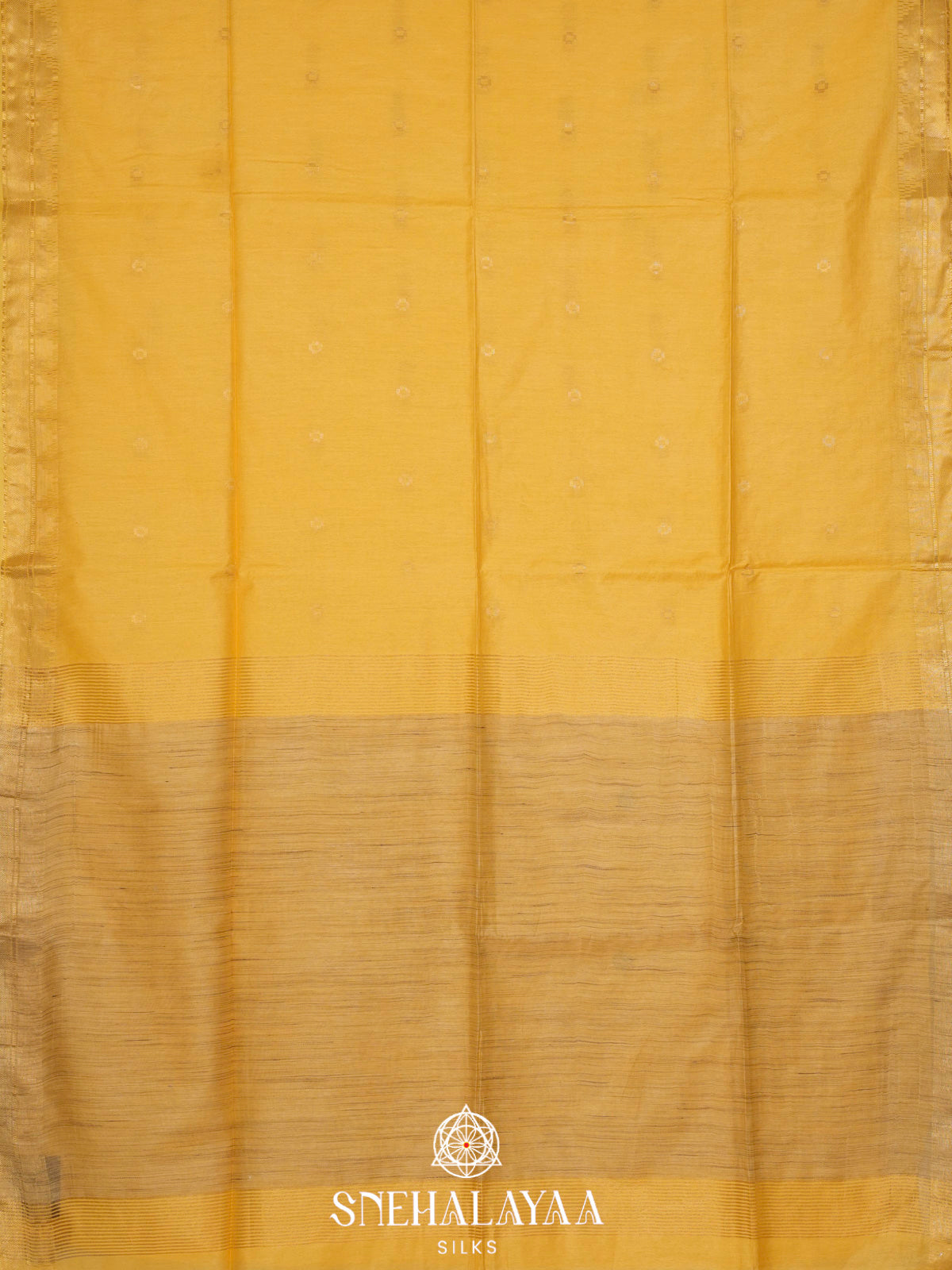 Yellow Bamboo Silk Saree