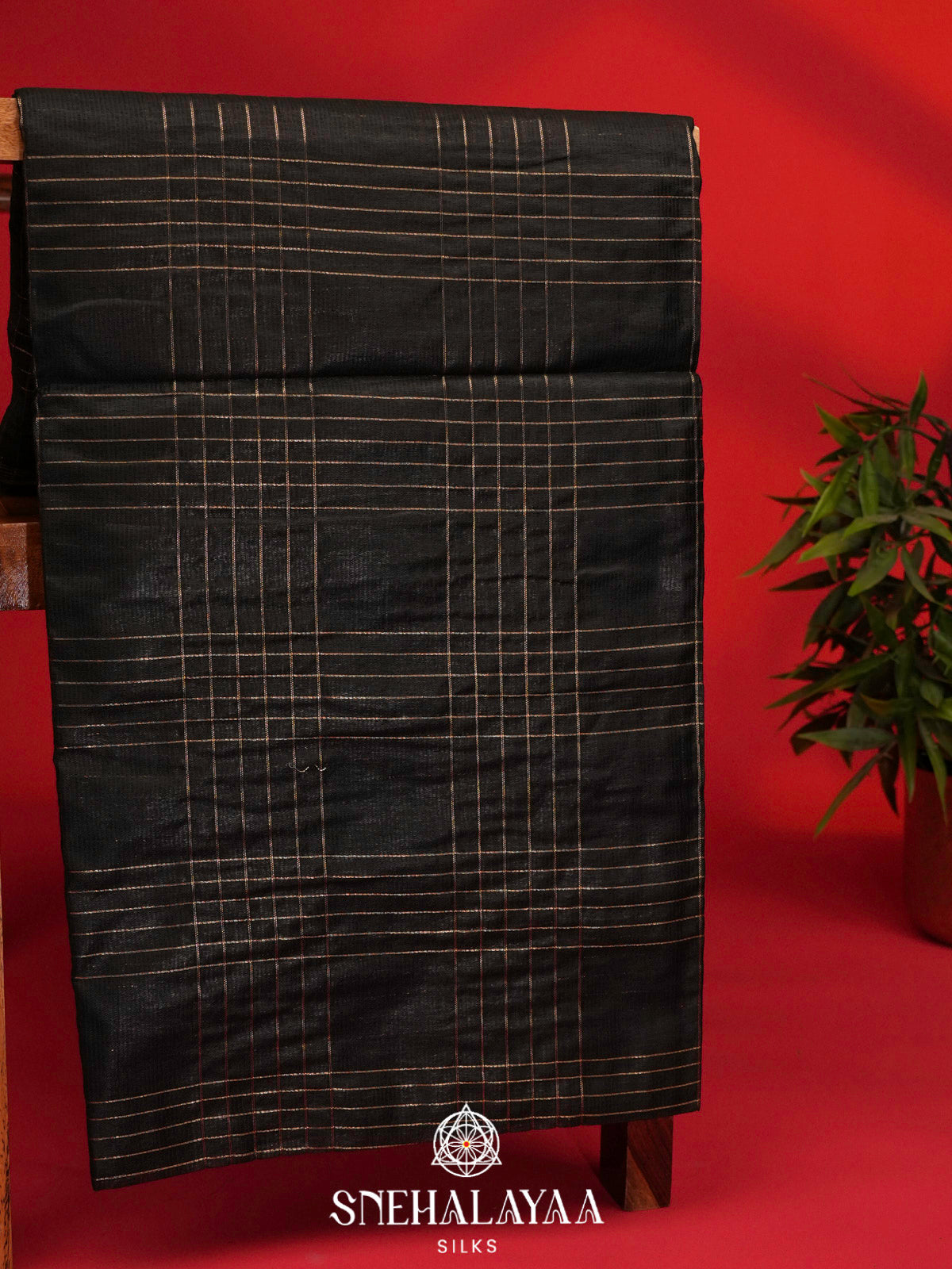 Black Bamboo Silk Saree
