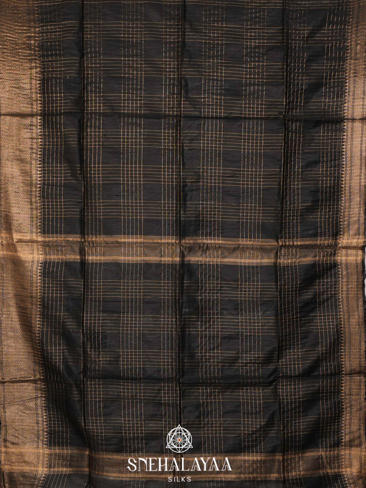 Black Bamboo Silk Saree