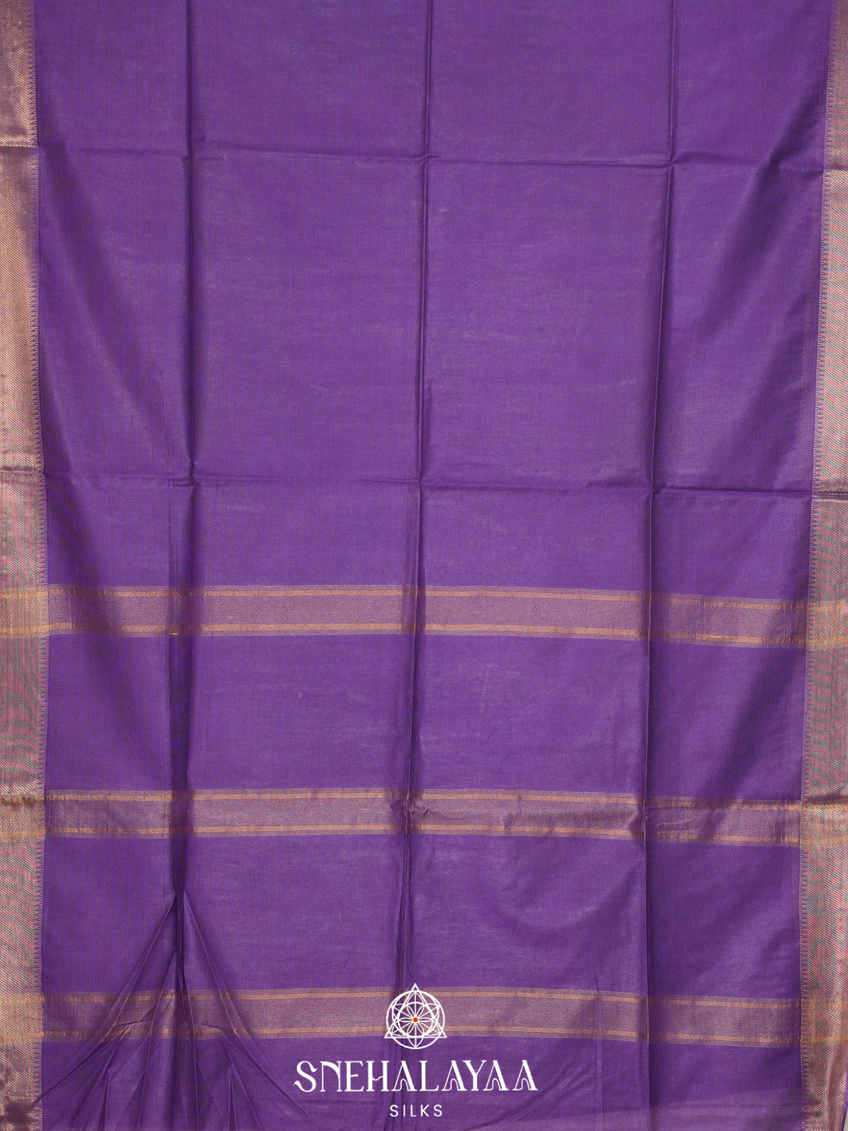 Purple Bamboo Silk Saree