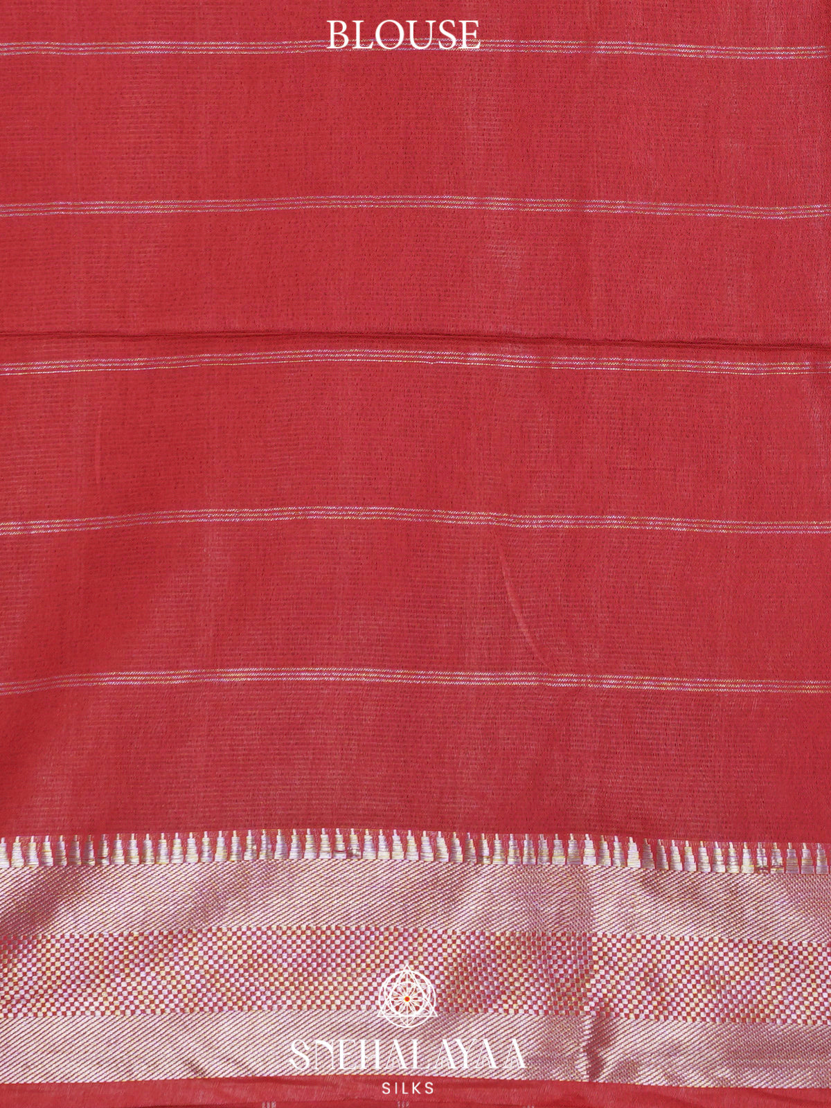 Maroon Bamboo Silk Saree