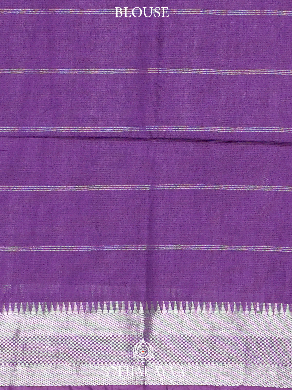 Purple Bamboo Silk Saree