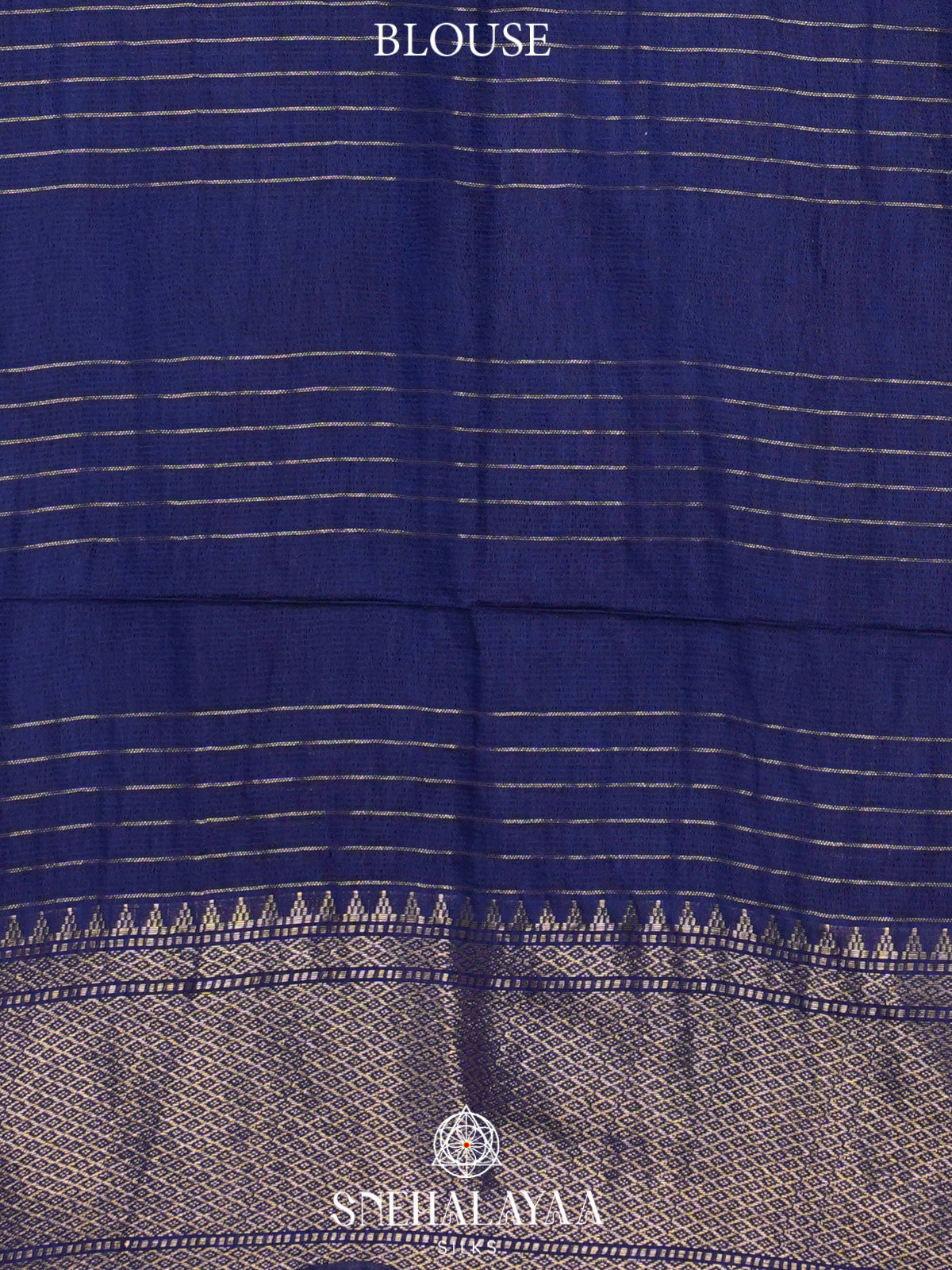 Blue Bamboo Silk Saree