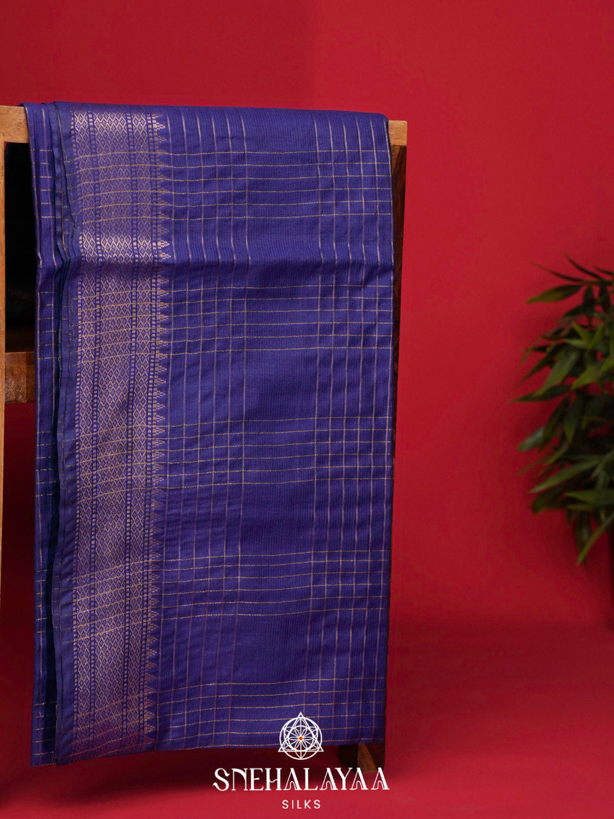 Blue Bamboo Silk Saree