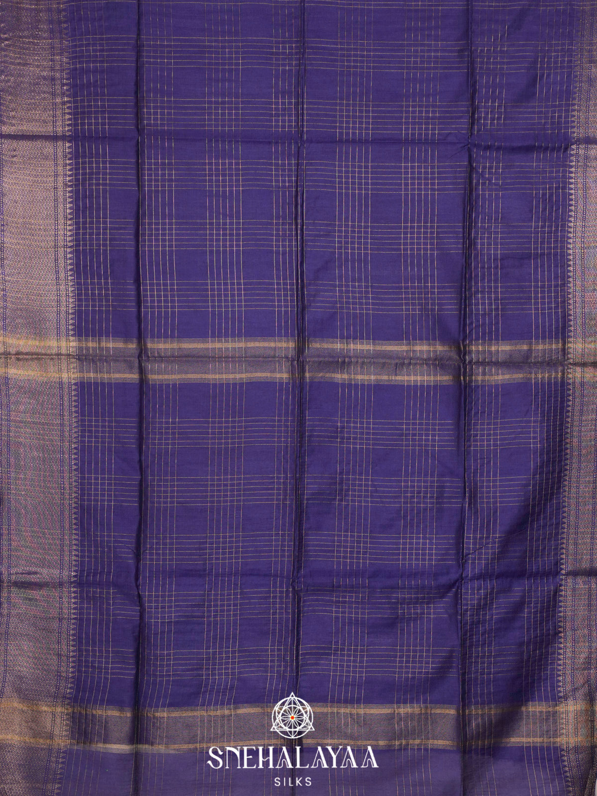 Blue Bamboo Silk Saree