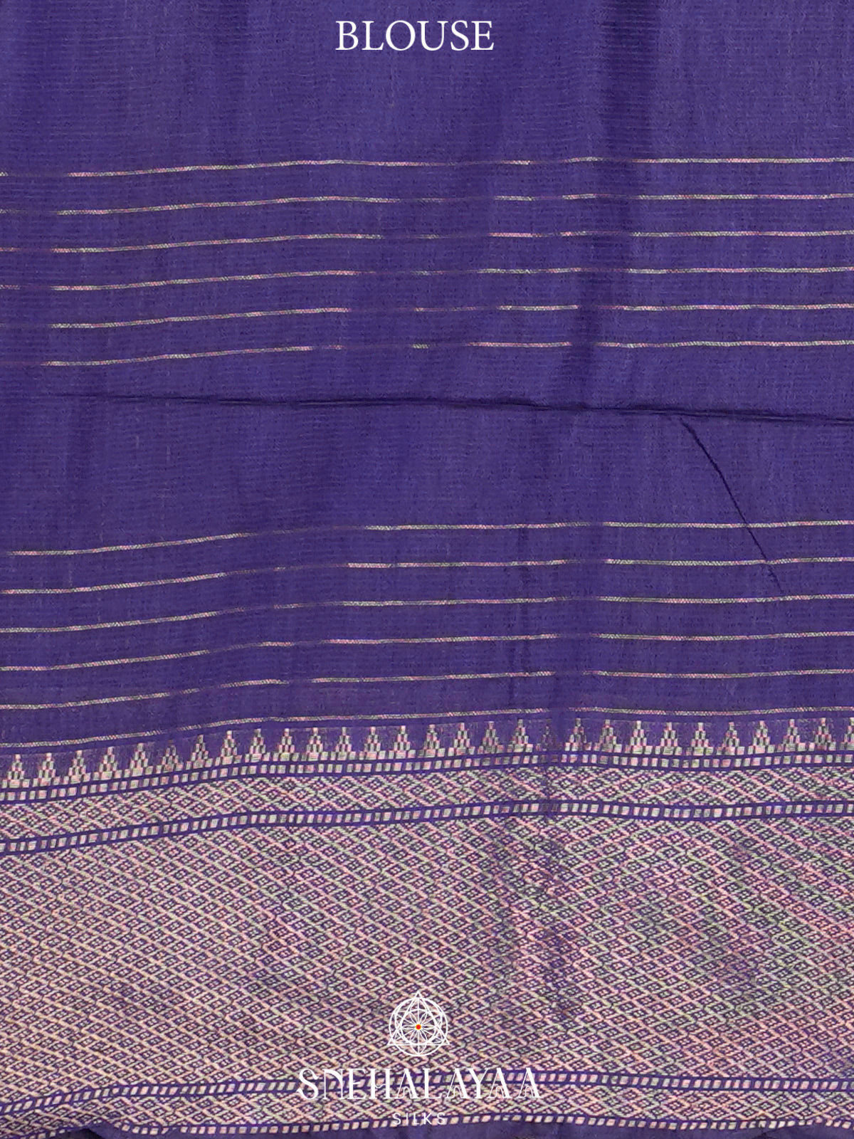 Blue Bamboo Silk Saree