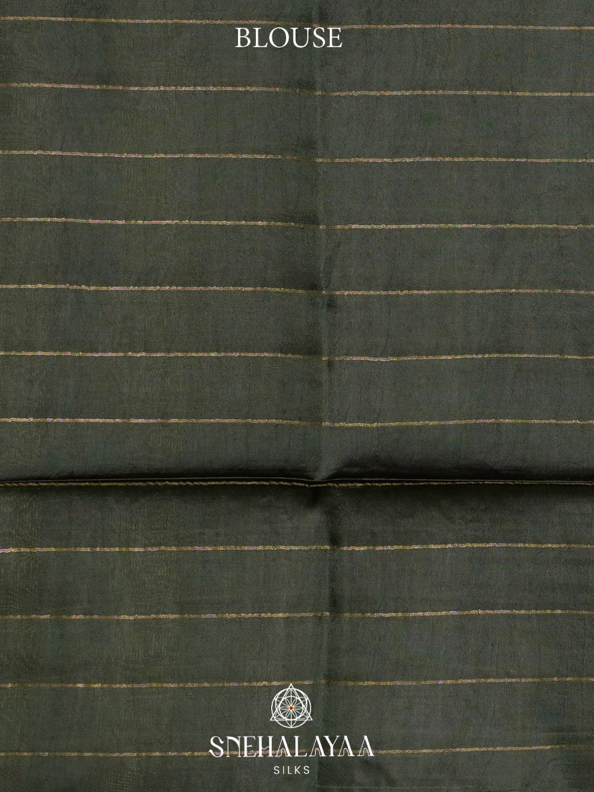 Bottle Green Tussar Silk Saree