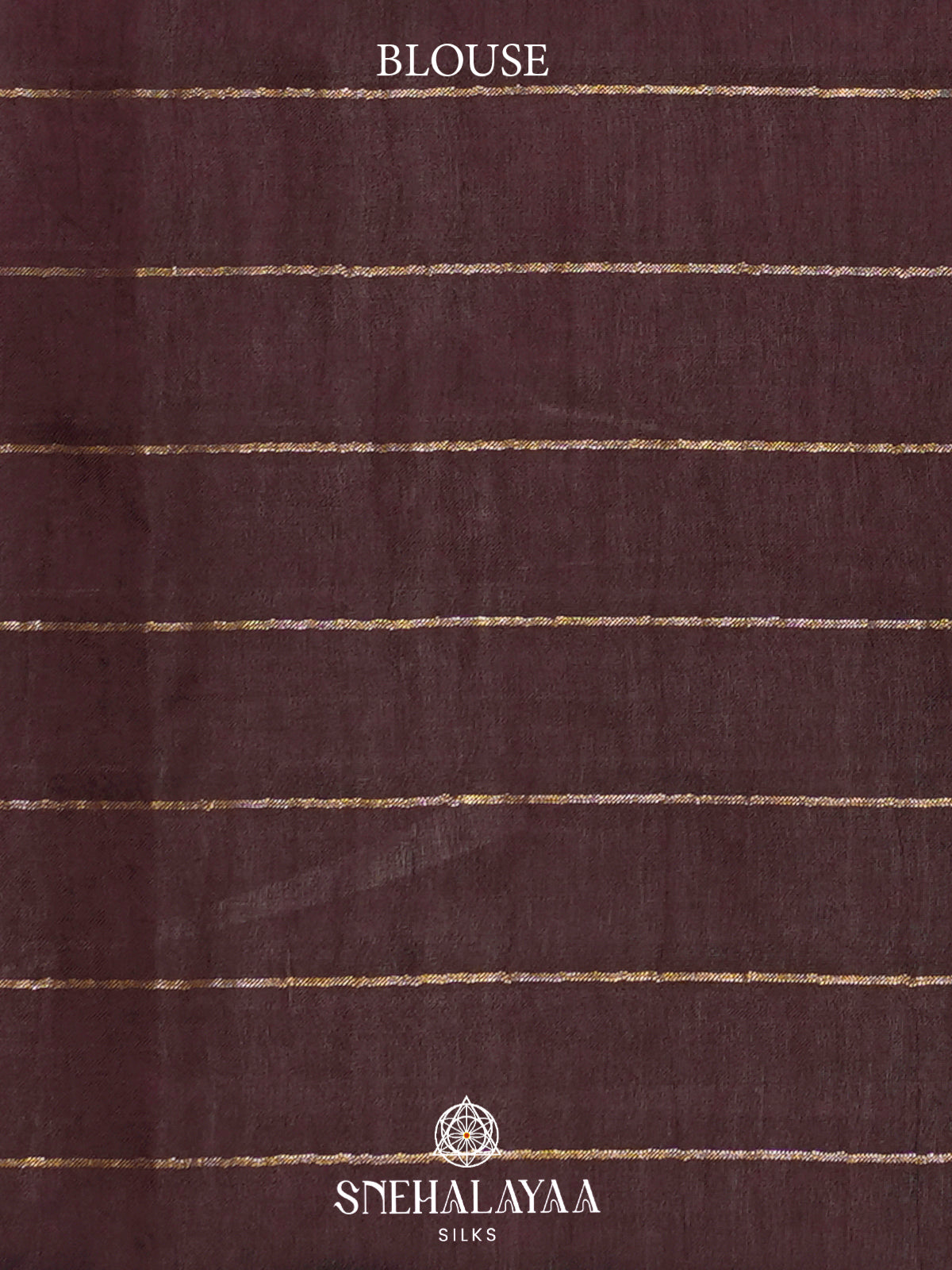 Burgundy Tussar Silk Saree