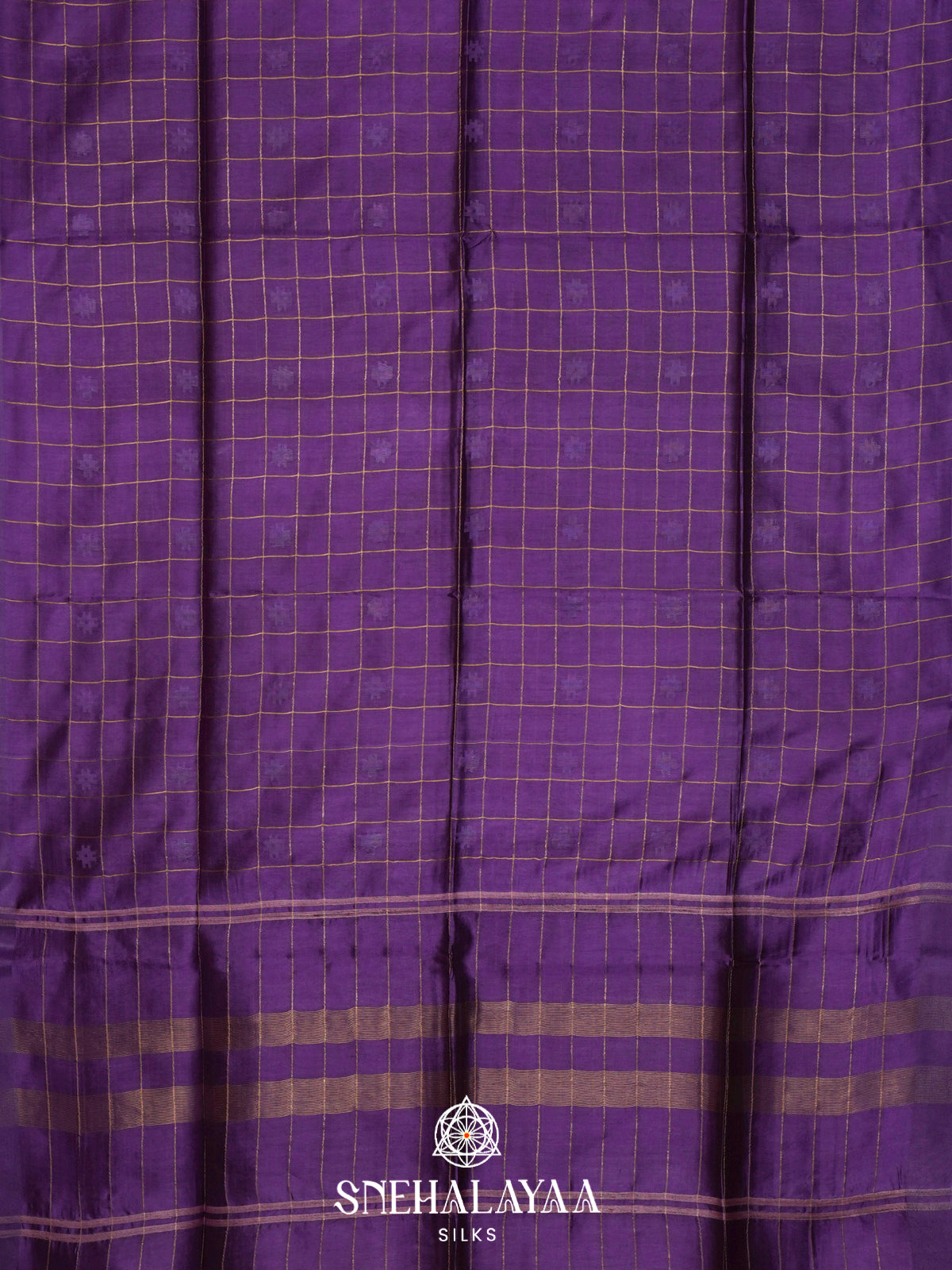Violet Tussar Silk Saree