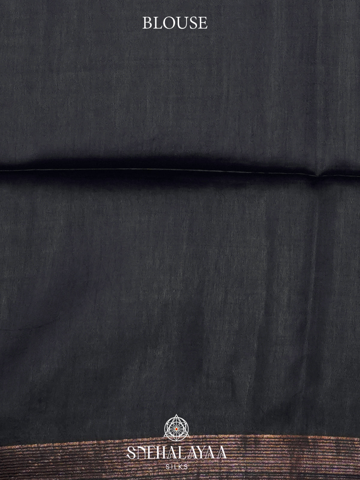 Black Tussar Silk Saree