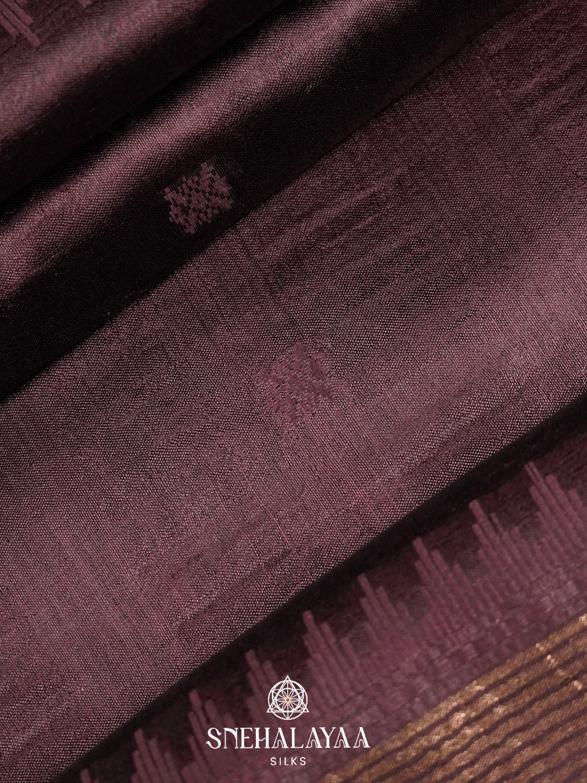 Coffee Brown Tussar Silk Saree