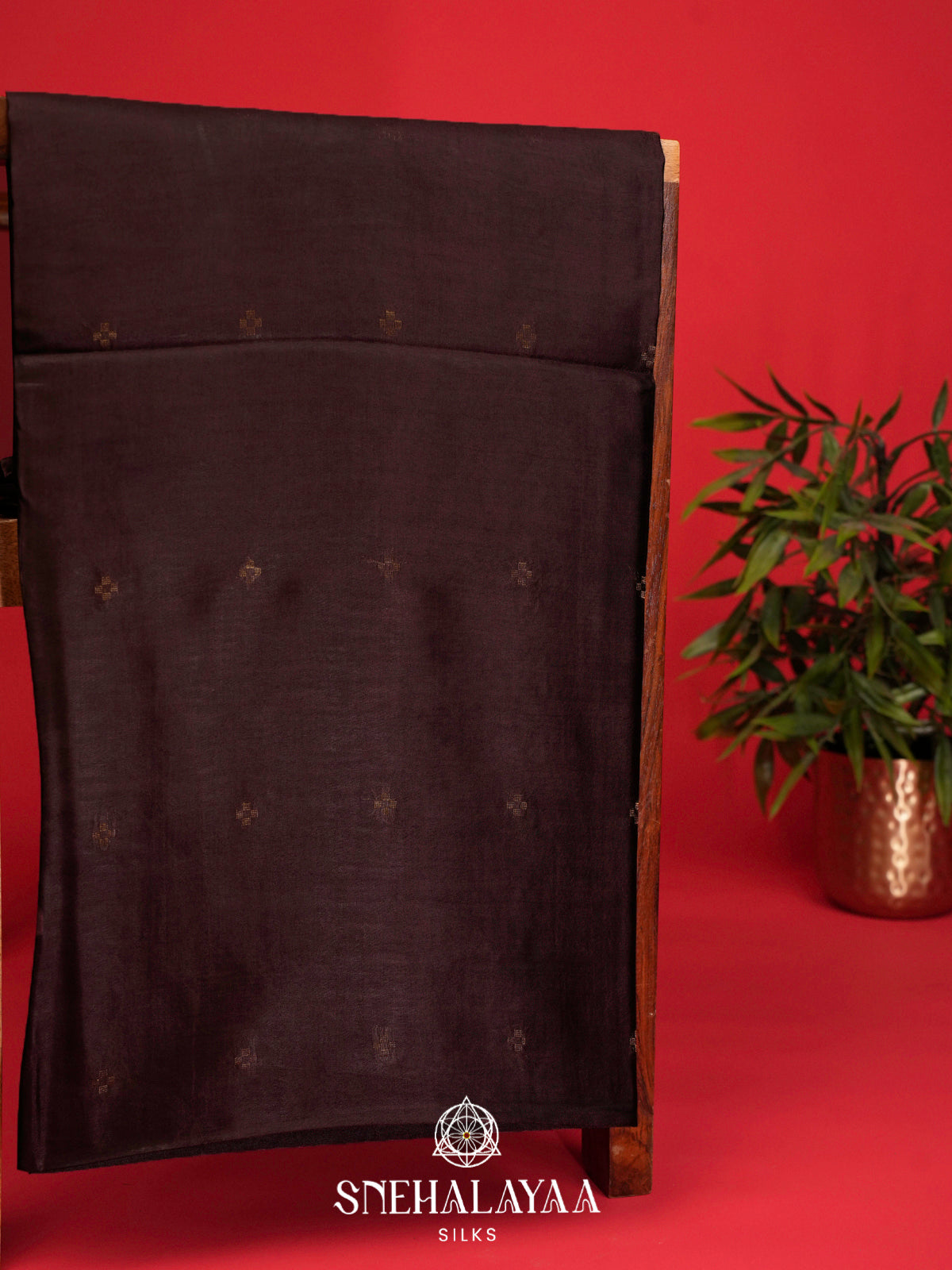 Coffee Brown Tussar Silk Saree