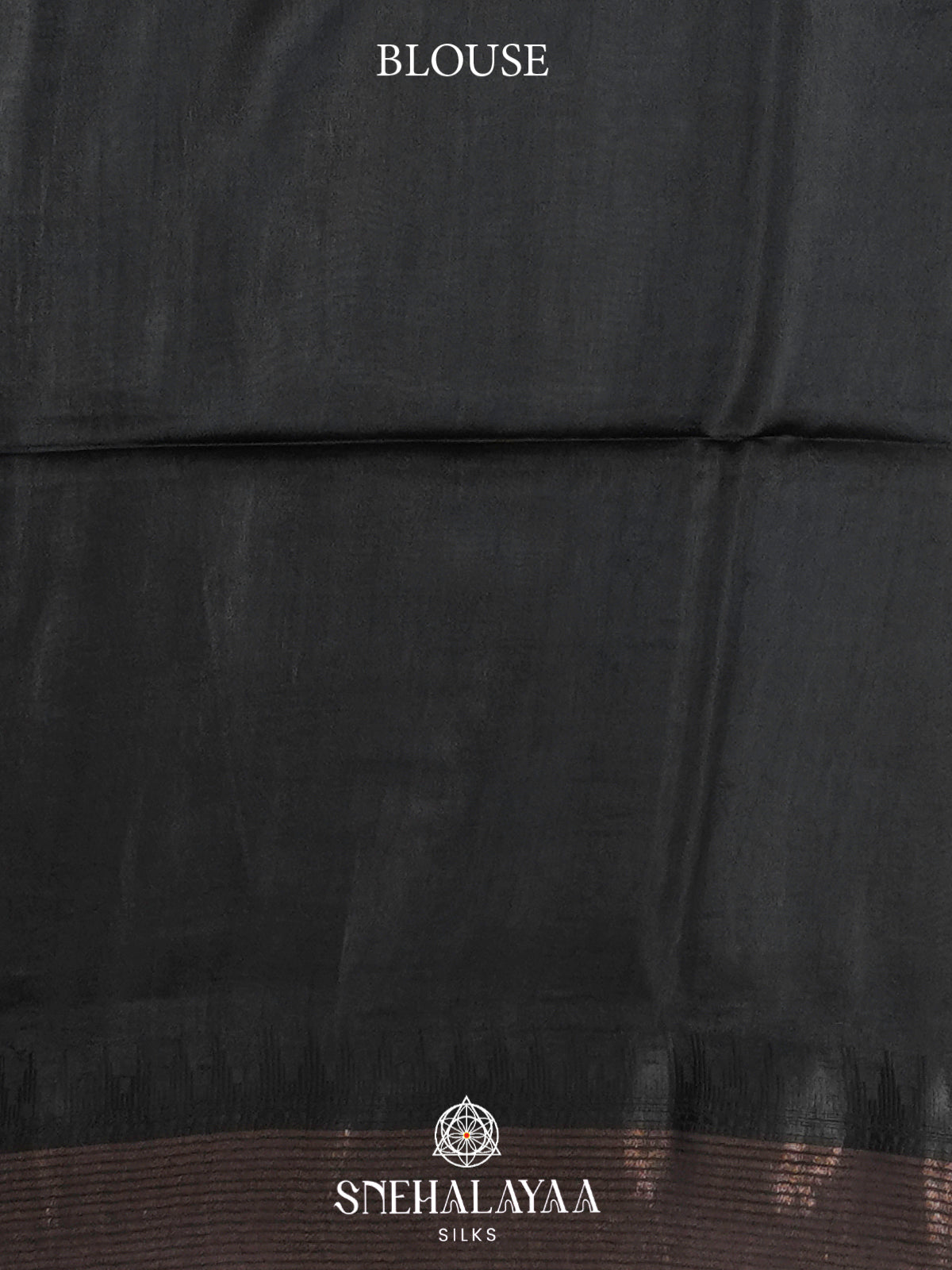 Black Tussar Silk Saree