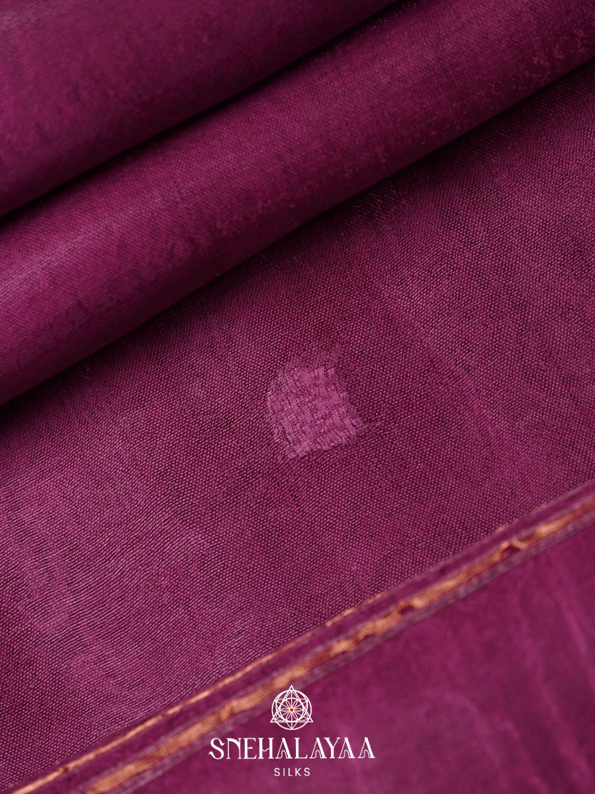 Royal Plum Tussar Silk Saree
