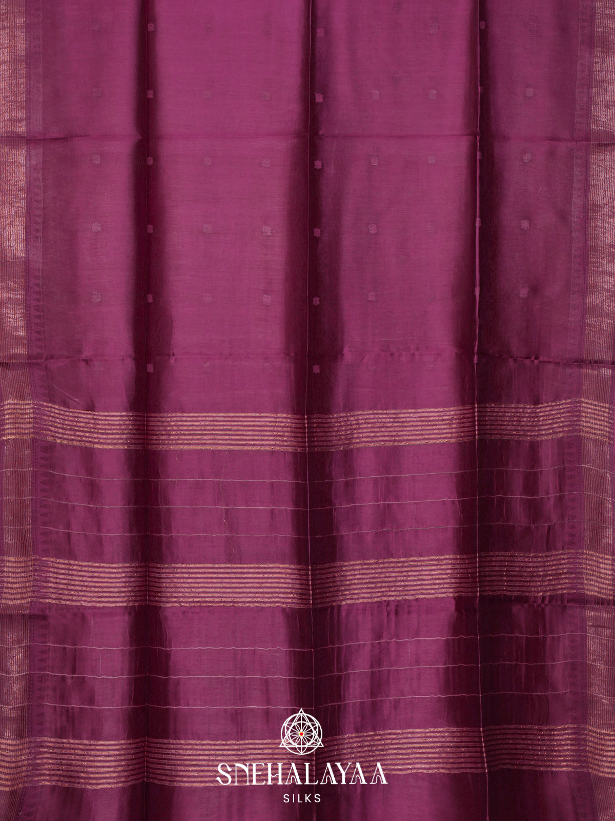 Royal Plum Tussar Silk Saree