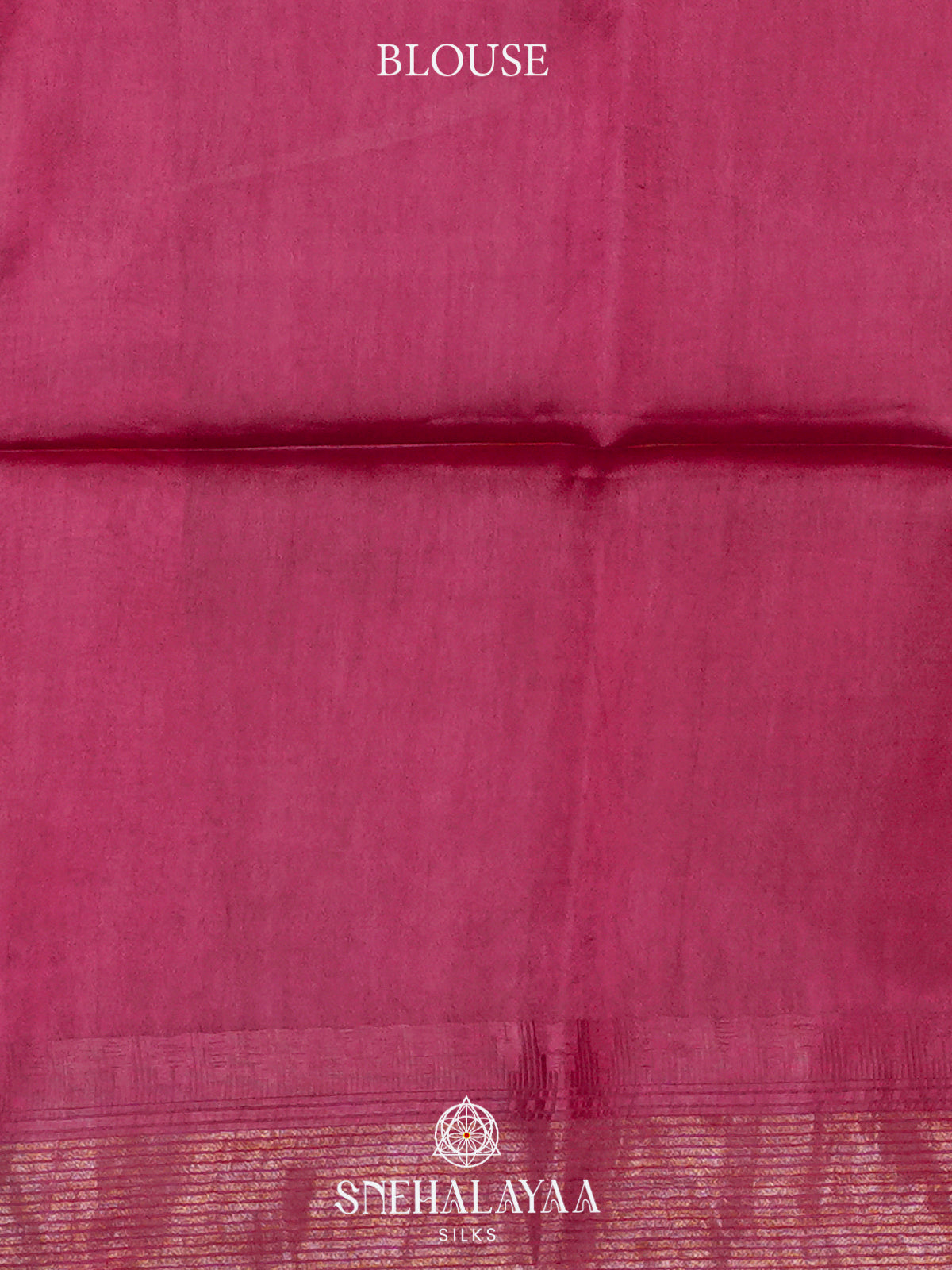 Raspberry Pink Tussar Silk Saree