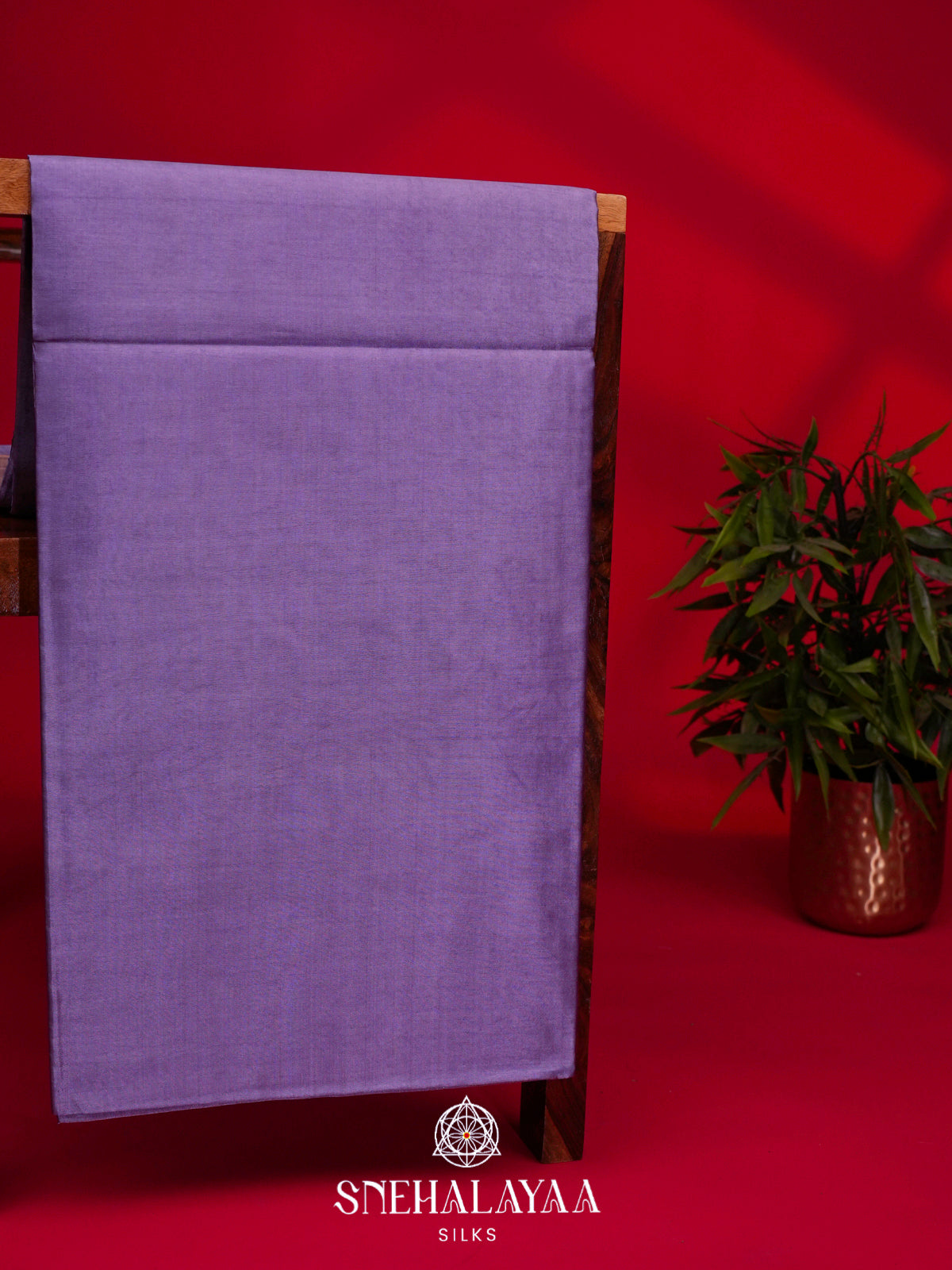 Lilac Tussar Silk Saree