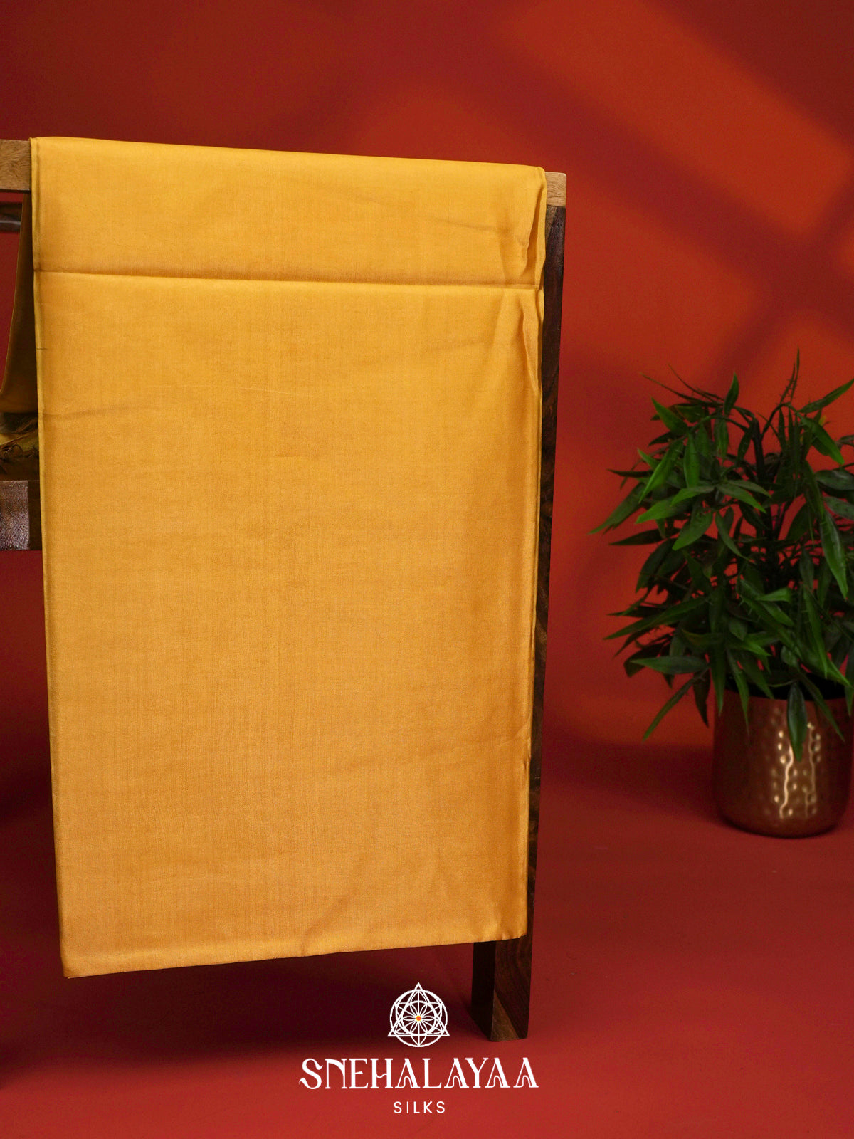 Mango Yellow Tussar Silk Saree