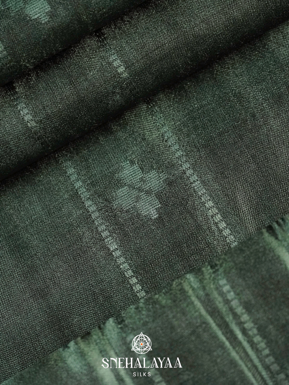 Green Tussar Silk Saree