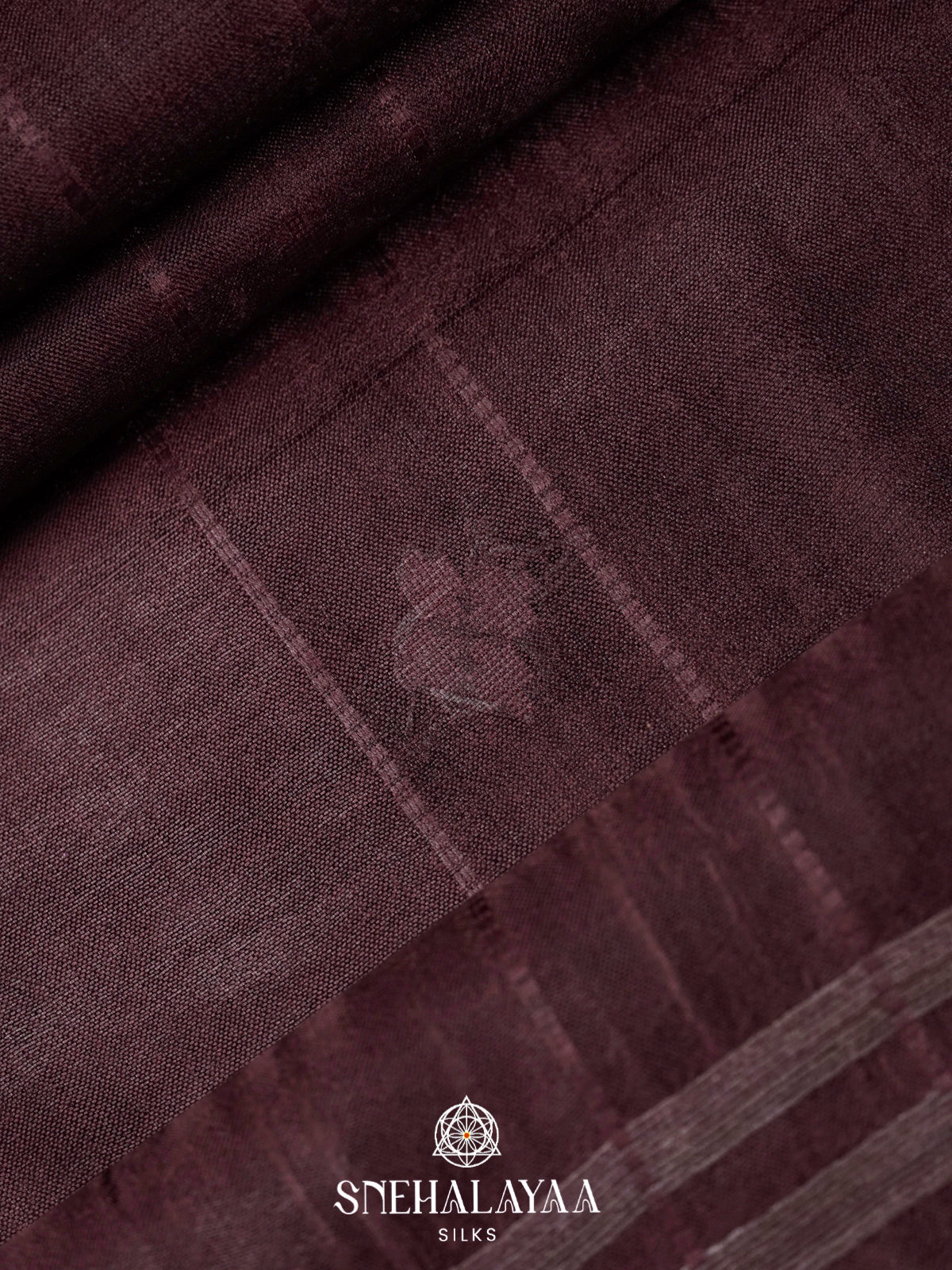Coffee Brown Tussar Silk Saree